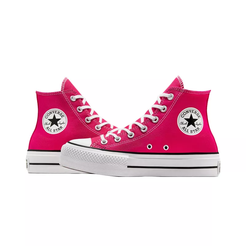Baskets Platforme Canvas Hi - Rose/Blanc - Image 4