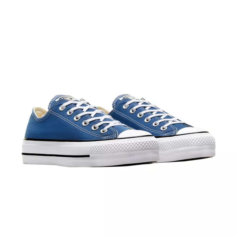 Baskets Platforme Canvas Hi - Bleu Et Blanc - Image 2