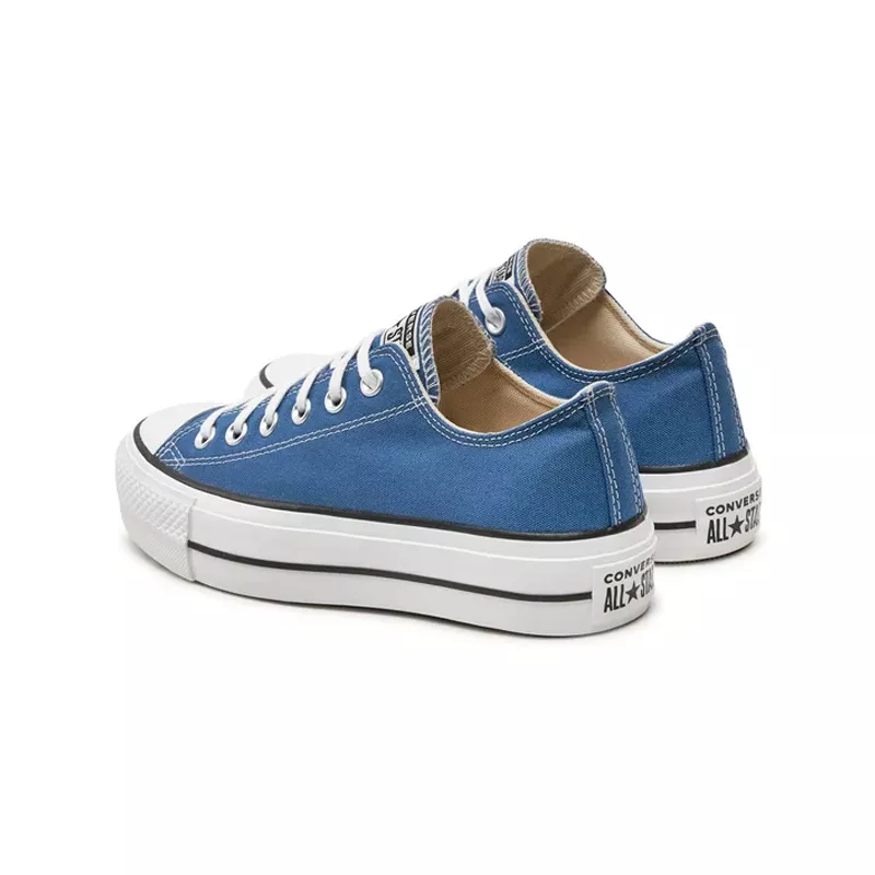 Baskets Platforme Canvas Hi - Bleu Et Blanc - Image 4