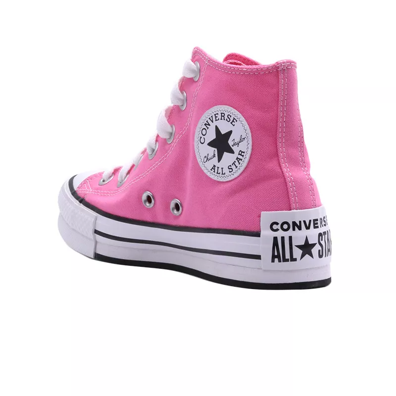 Baskets Platforme Canvas Hi - Rose/Blanc - Image 3