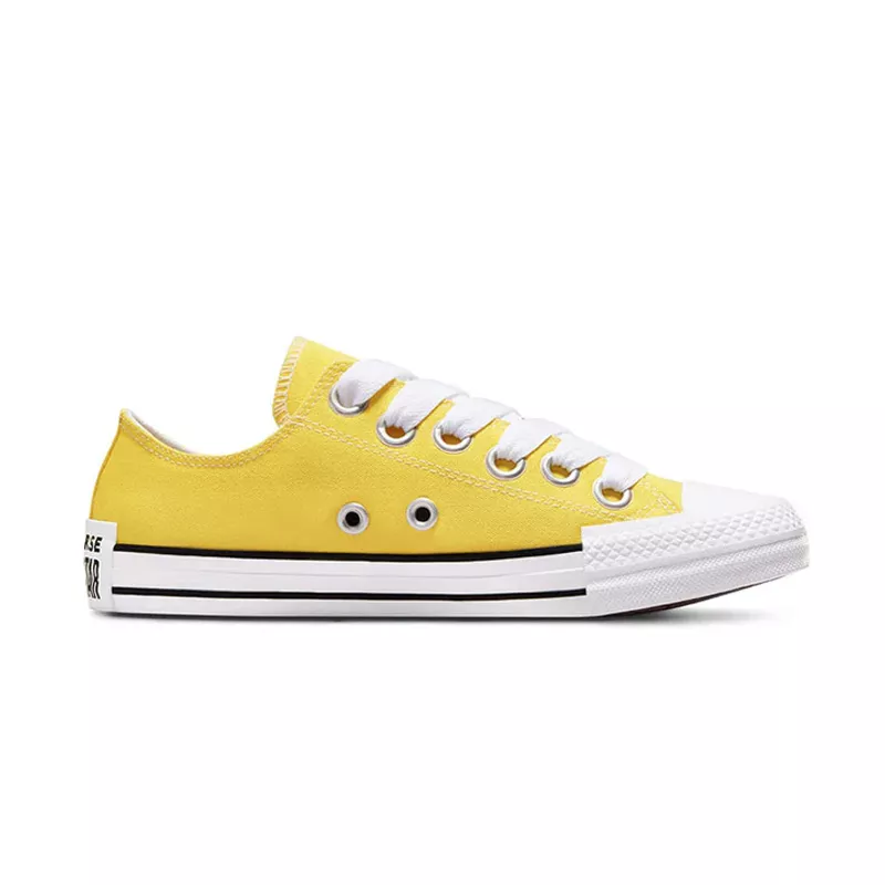Baskets Converse All Star Canvas Ox - Jaune, Blanc - Image 2