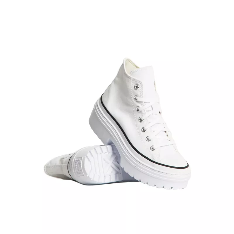 Baskets All Star Lugged Heel Plateforme - Blanc/Noir - Image 4