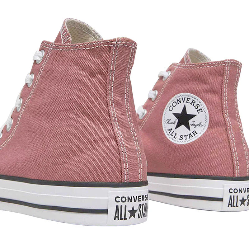 Baskets Femme Converse All Star Canvas Hi - Rose, Chocolat - Image 4