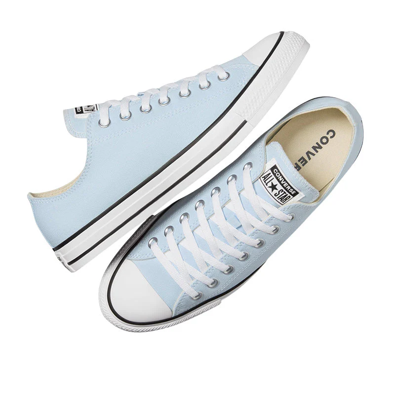 Baskets Femme Converse All Star Canvas Ox - Bleu Ciel, Blanc - Image 4