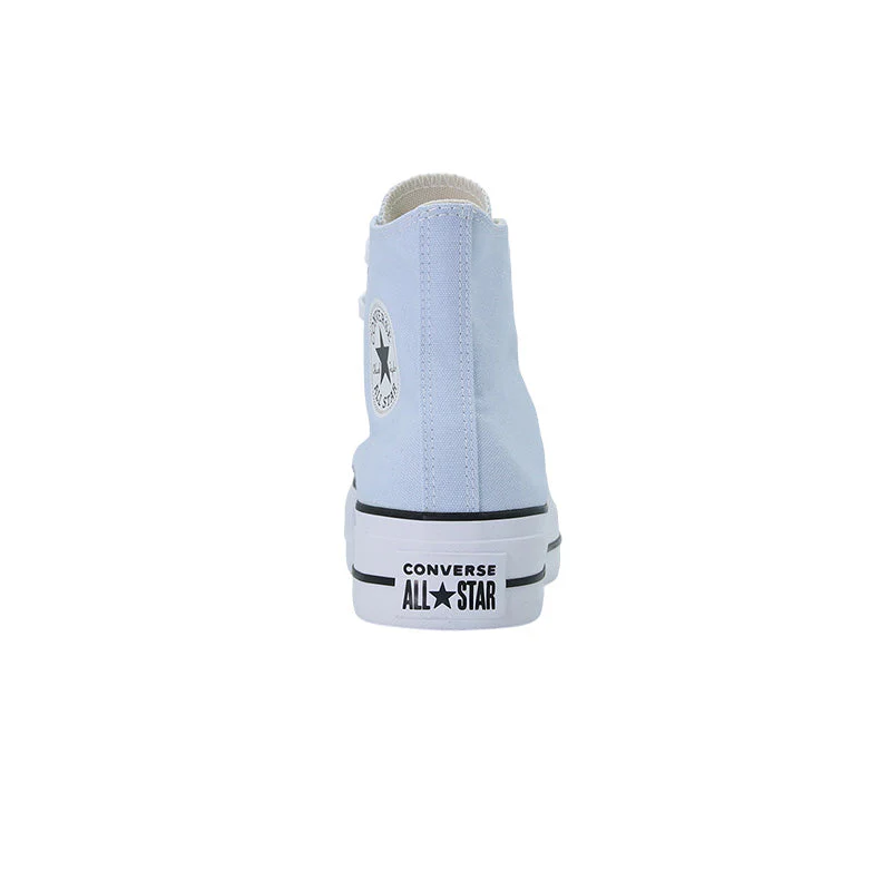 Baskets Femme Converse Hi All Star Lift - Bleu Ciel, Blanc, Noir - Image 4