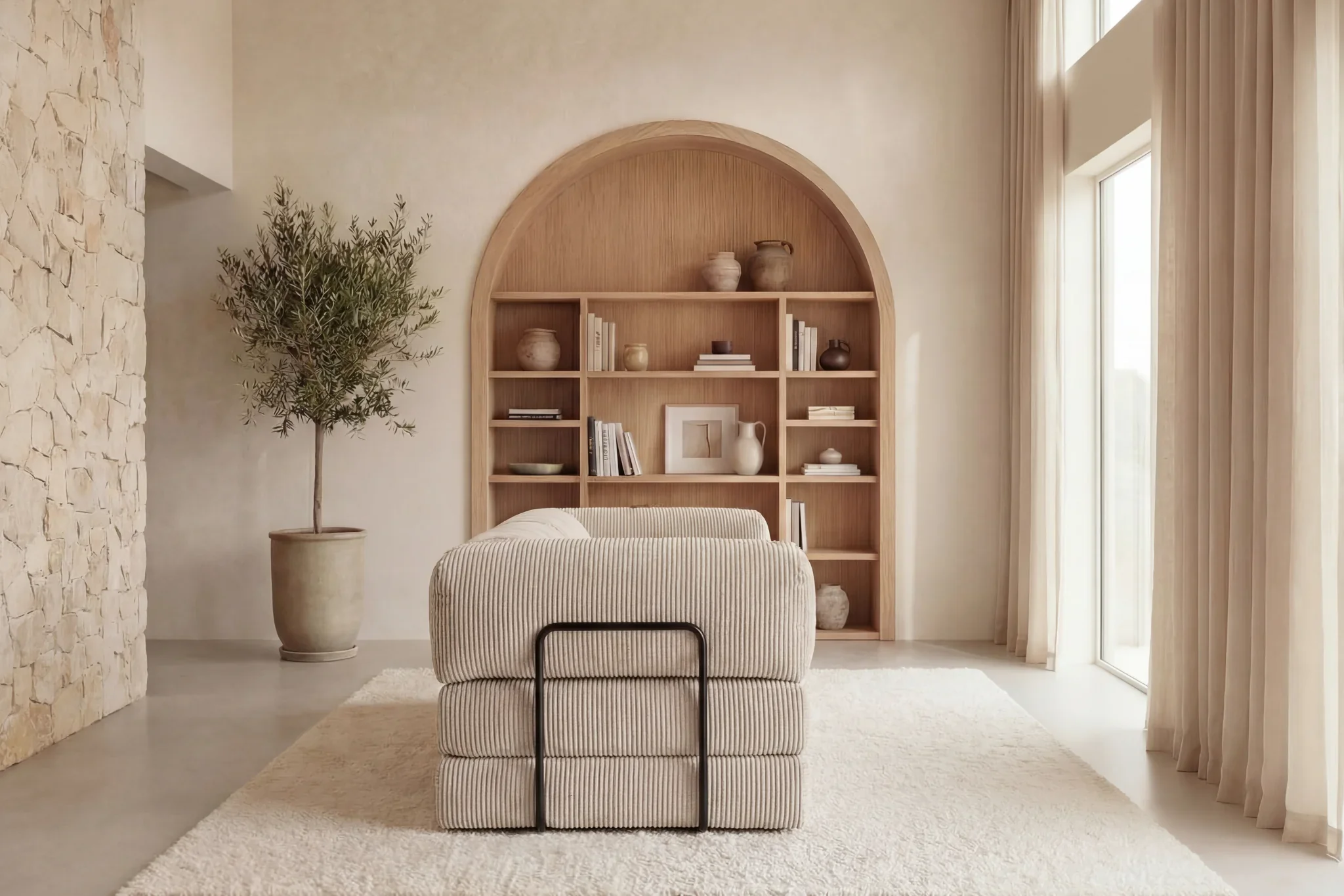 Canapé - Dépliable - Cosima - Velours Côtelé - Image 17