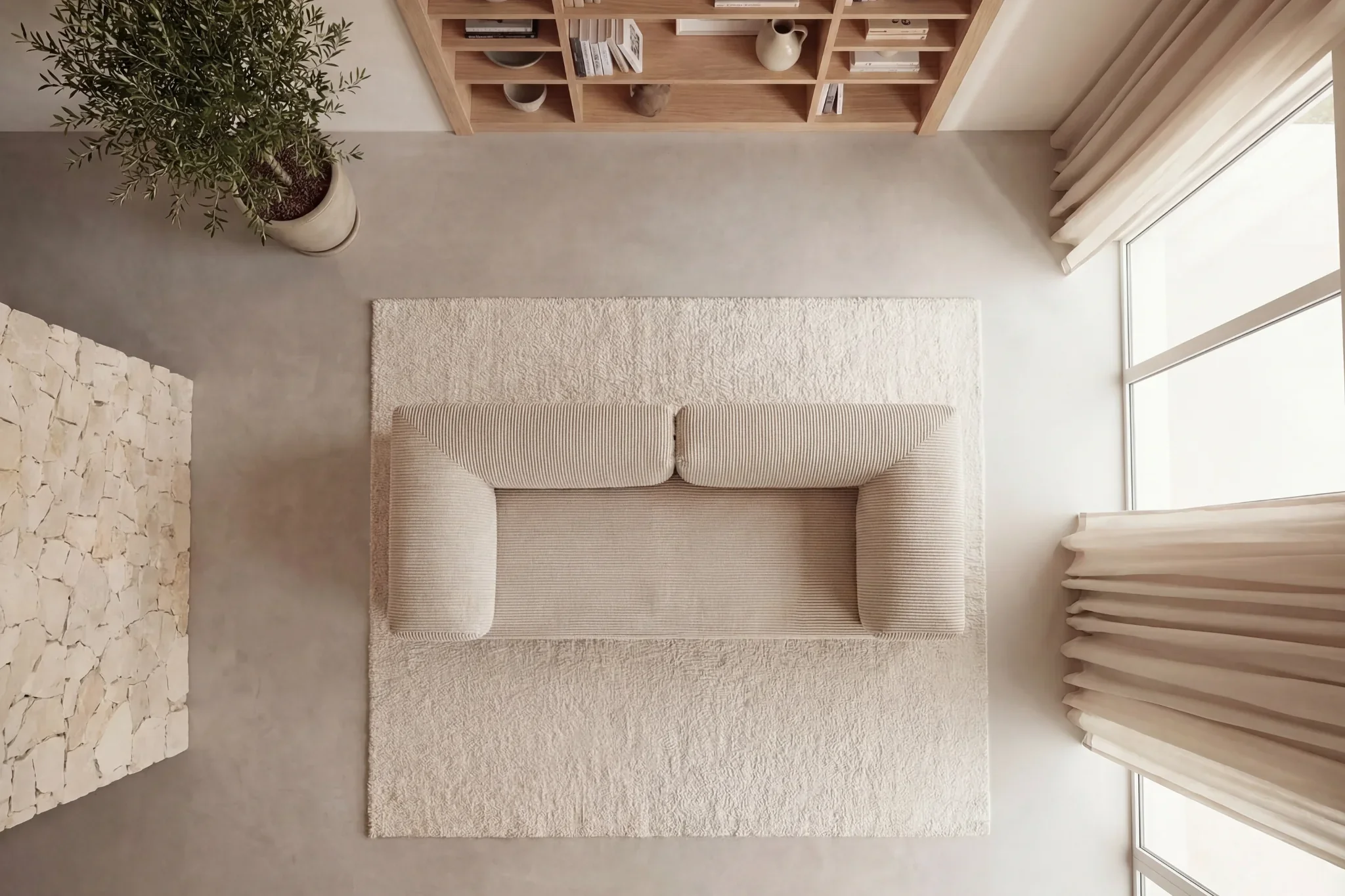 Canapé - Dépliable - Cosima - Velours Côtelé - Image 18