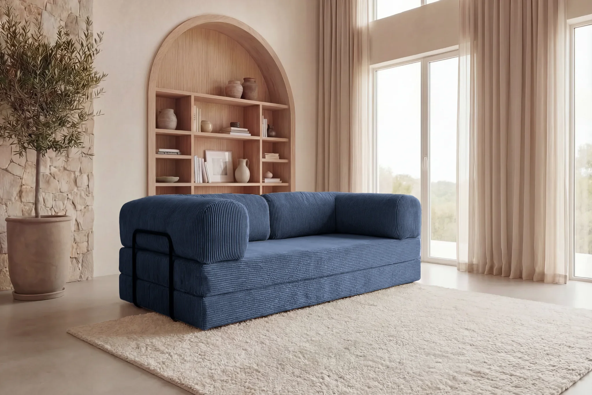 Canapé - Dépliable - Cosima - Velours Côtelé - Image 24
