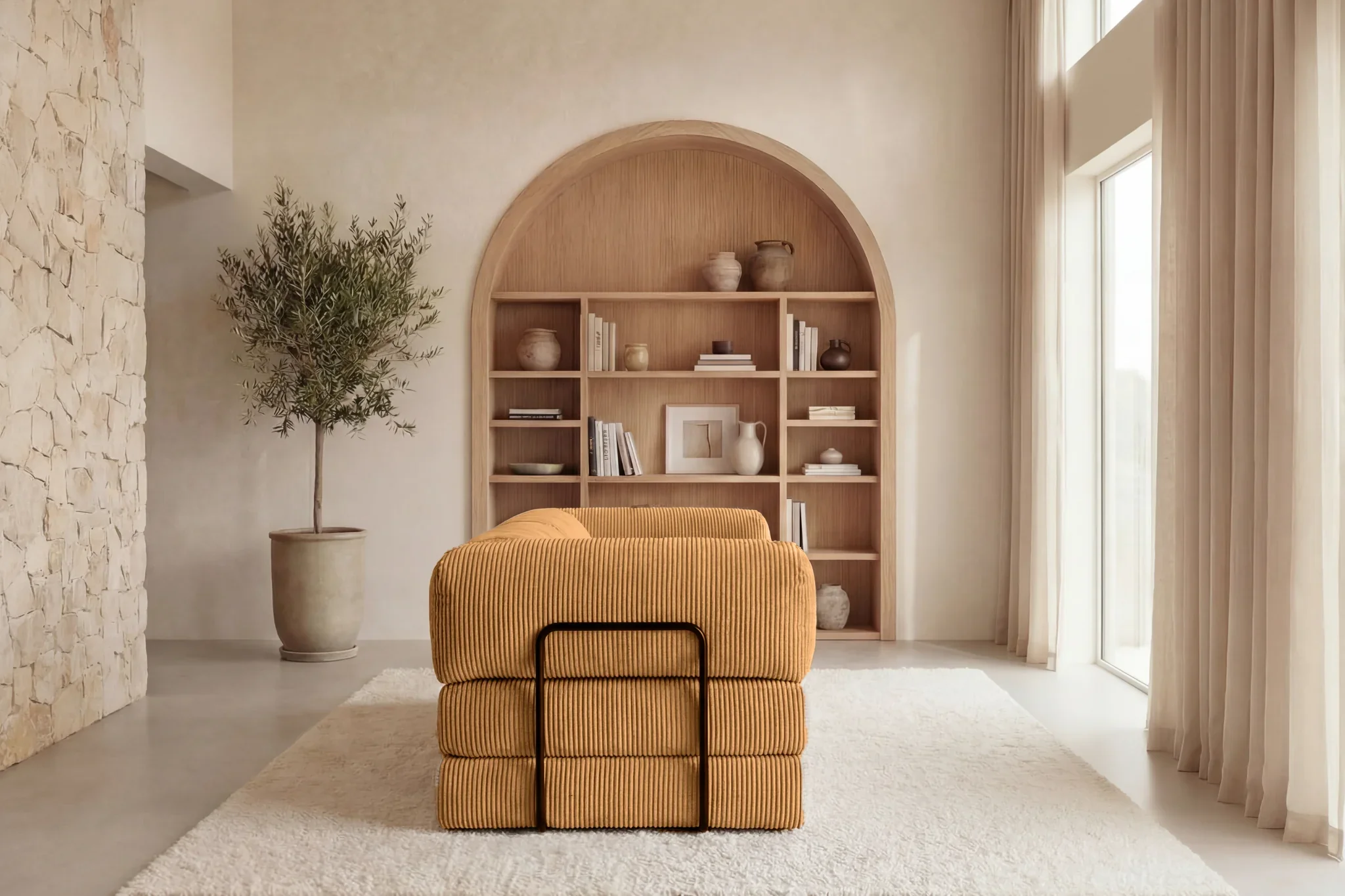Canapé - Dépliable - Cosima - Velours Côtelé - Image 65
