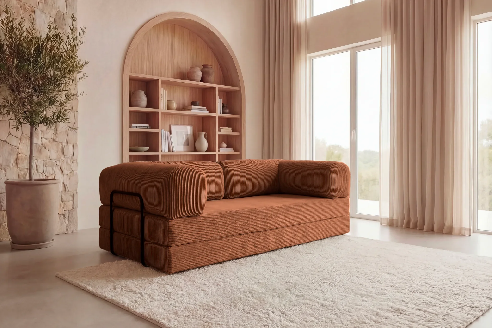 Canapé - Dépliable - Cosima - Velours Côtelé - Image 72