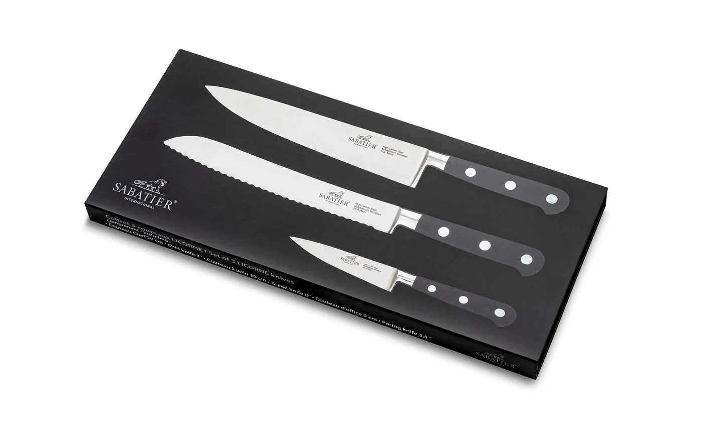 Coffret De 3 Couteaux Licorne - Noir - Image 3