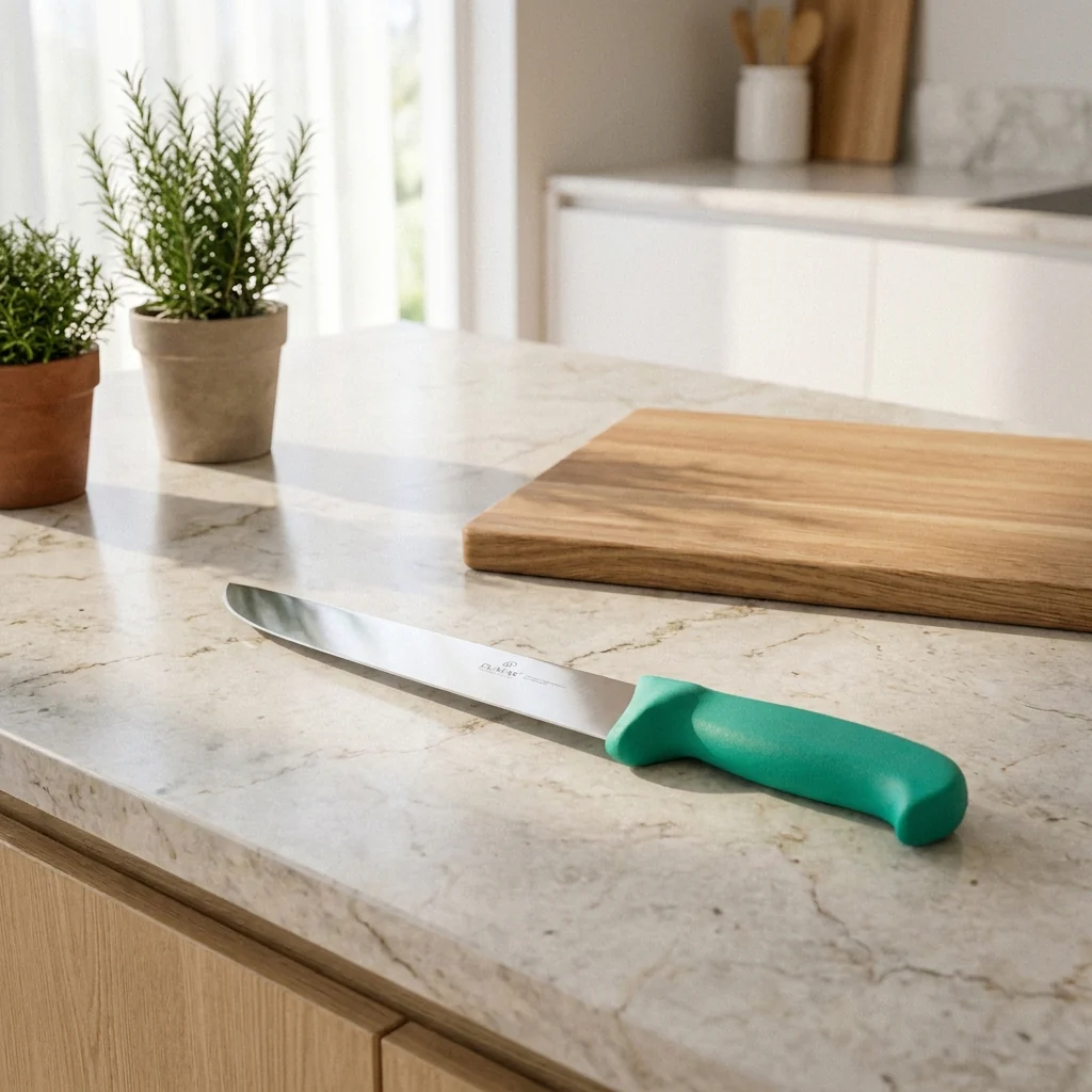 Couteau De Boucher - 25Cm - Surmoulé Vert - Image 2