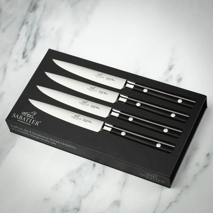 Coffret De 4 Couteaux À Steaks - 12Cm - Leonys - Image 3