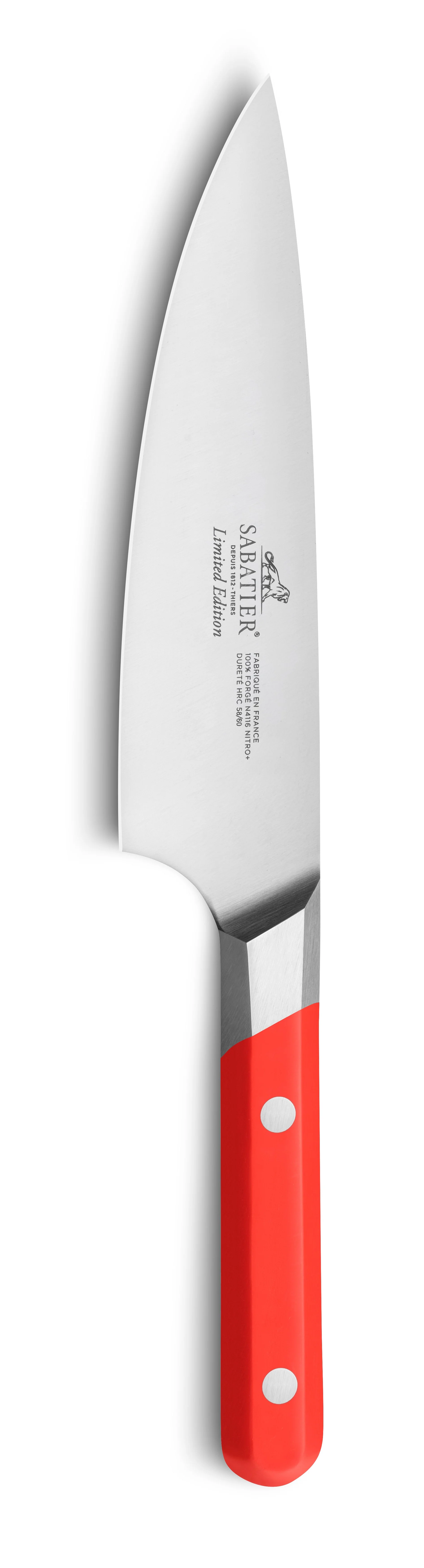 Couteau Chef 15 Cm Edition Limitée Sabatier Rouge - Image 3