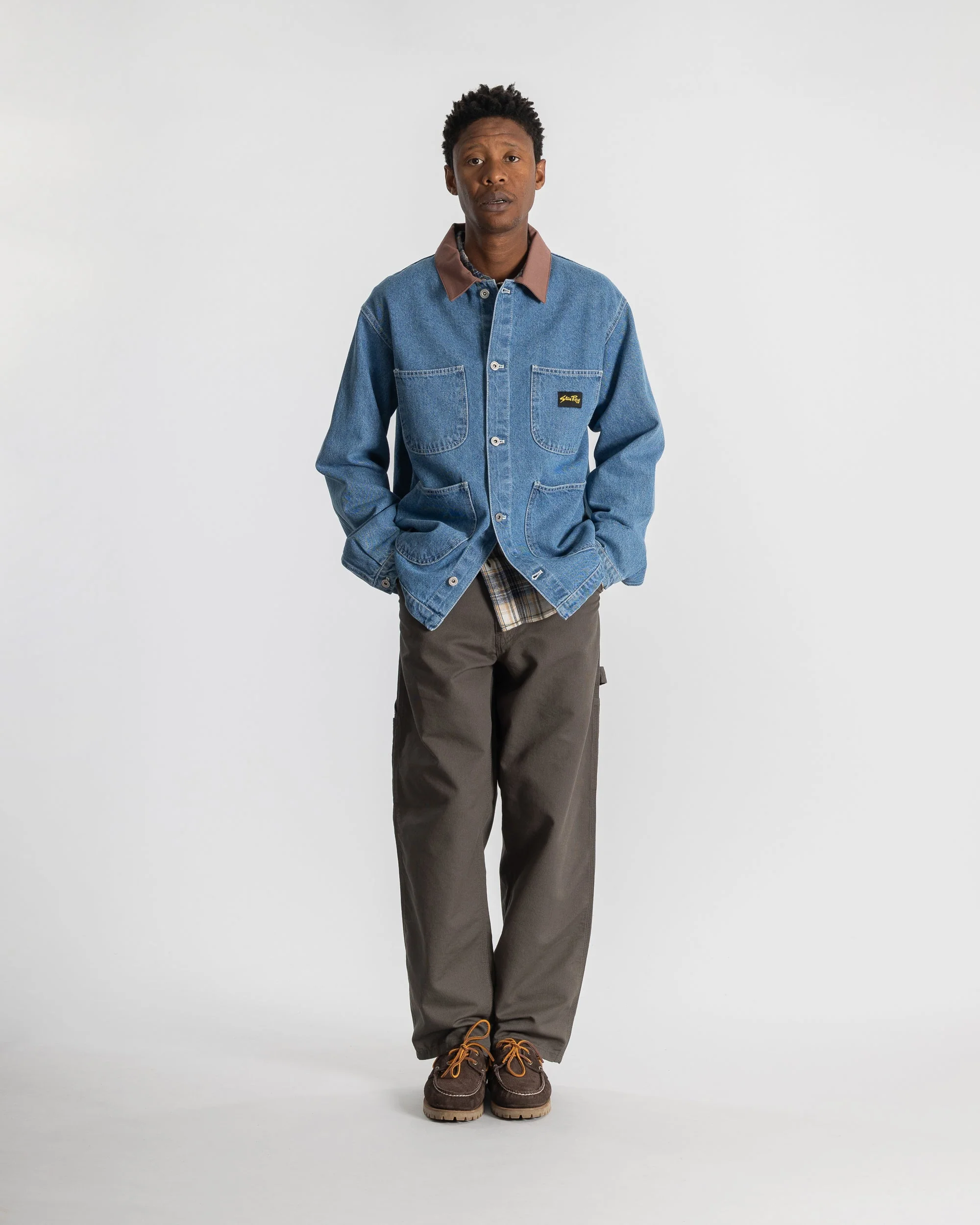 Coverall Jacket - 70s Stone Denim - Image 2