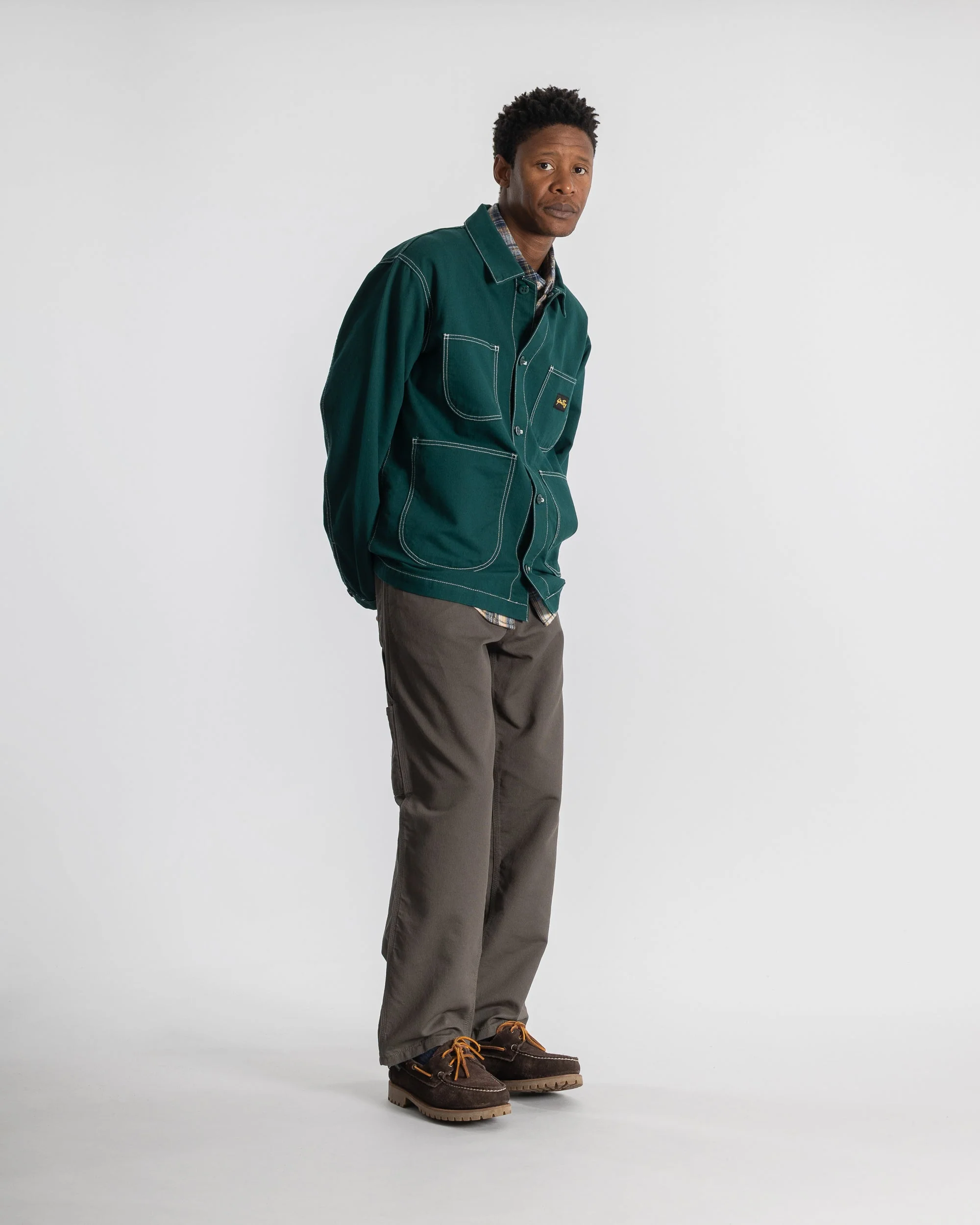 Coverall Jacket - Botanical Green Bedford - Image 2