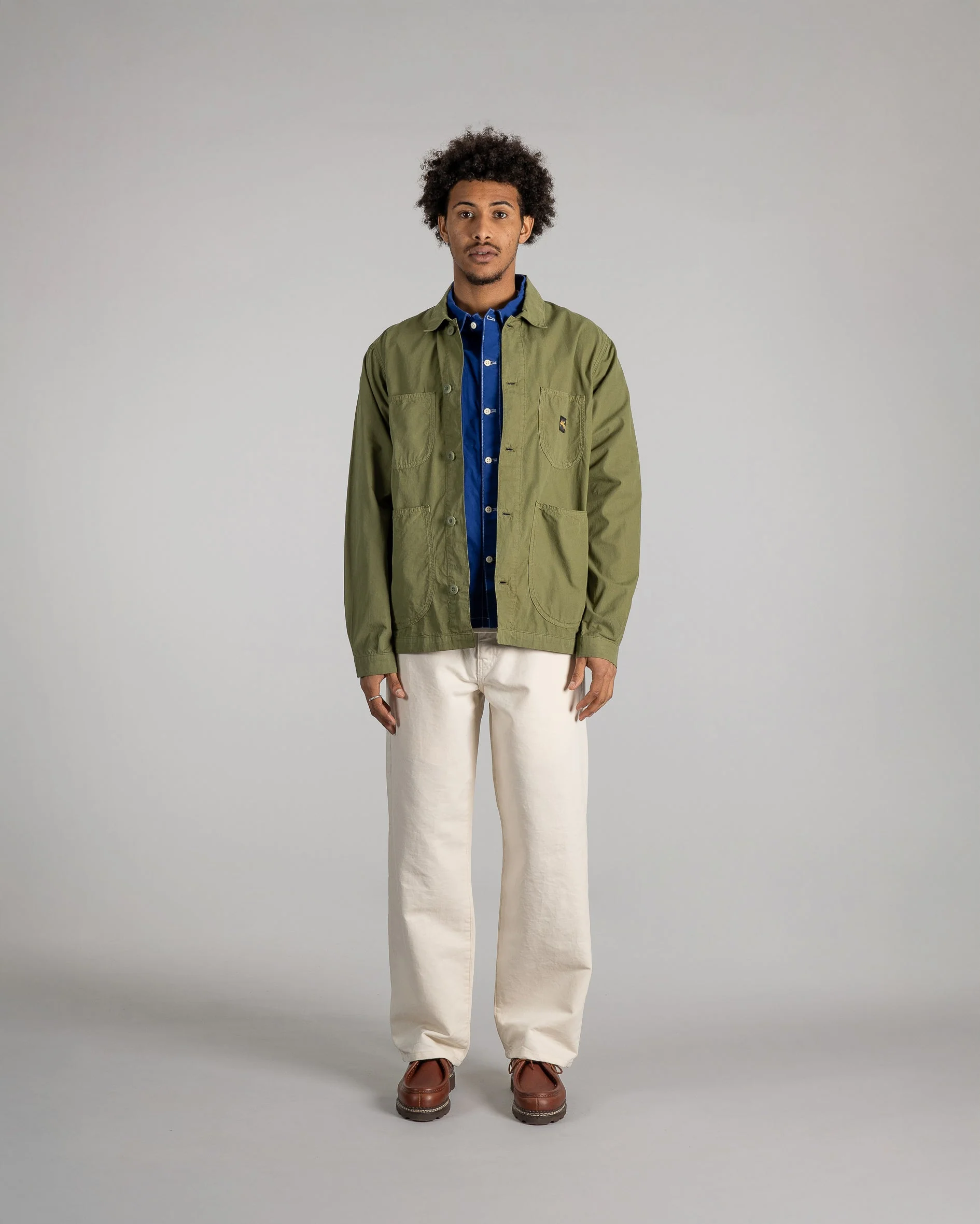 Coverall Jacket - Olive Poplin - Image 3