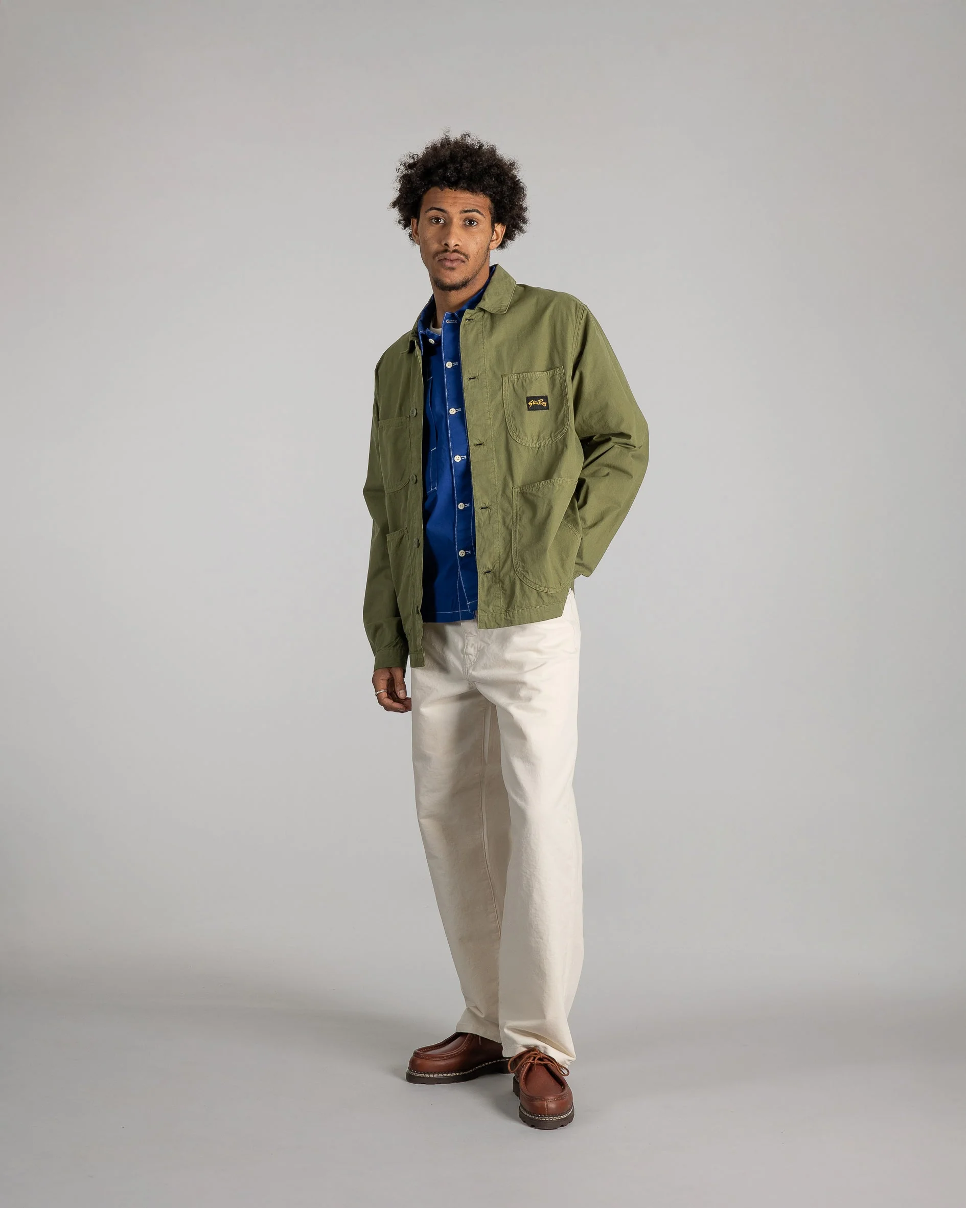 Coverall Jacket - Olive Poplin - Image 6