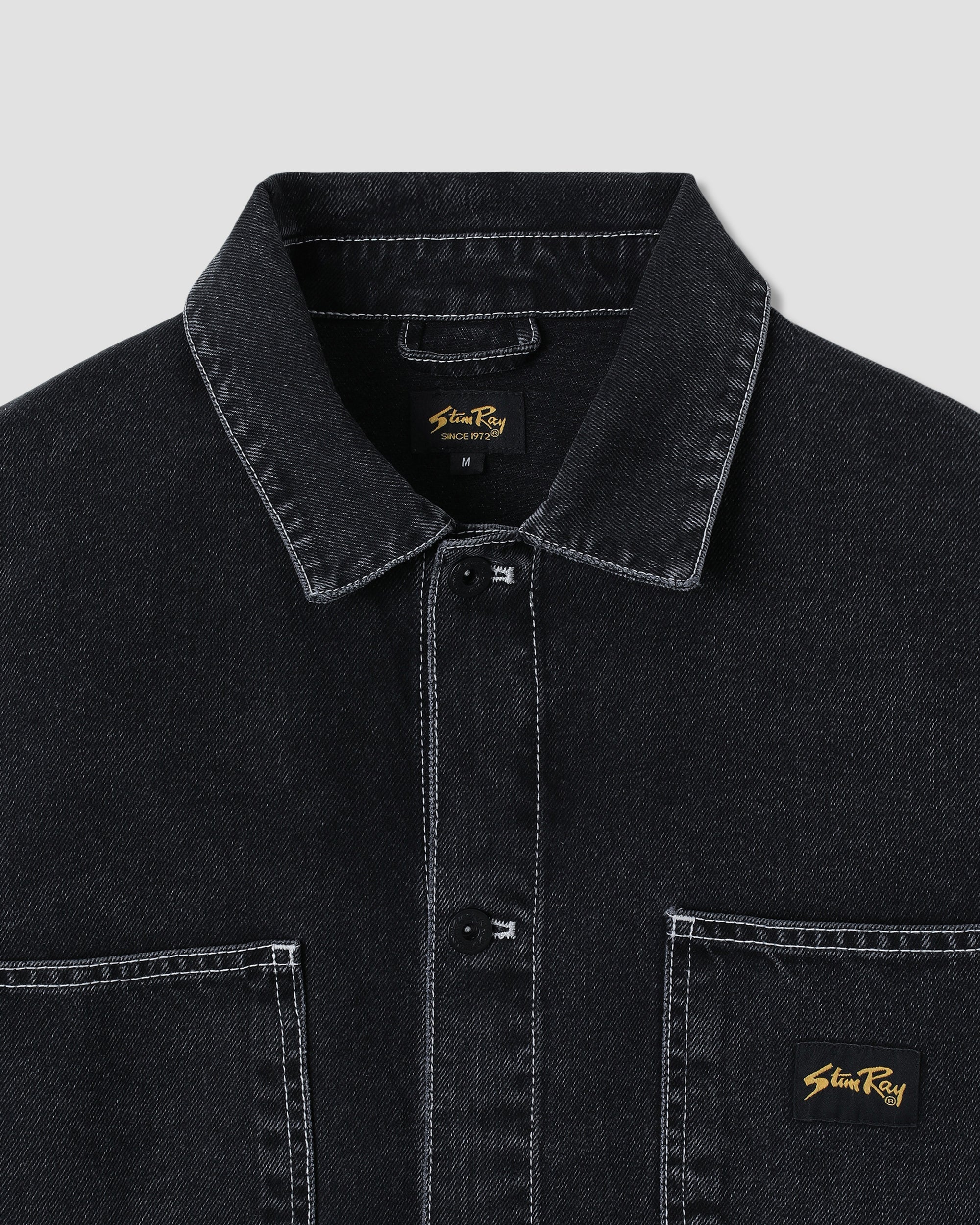 Coverall Jacket - Stonewashed Black Denim - Image 4