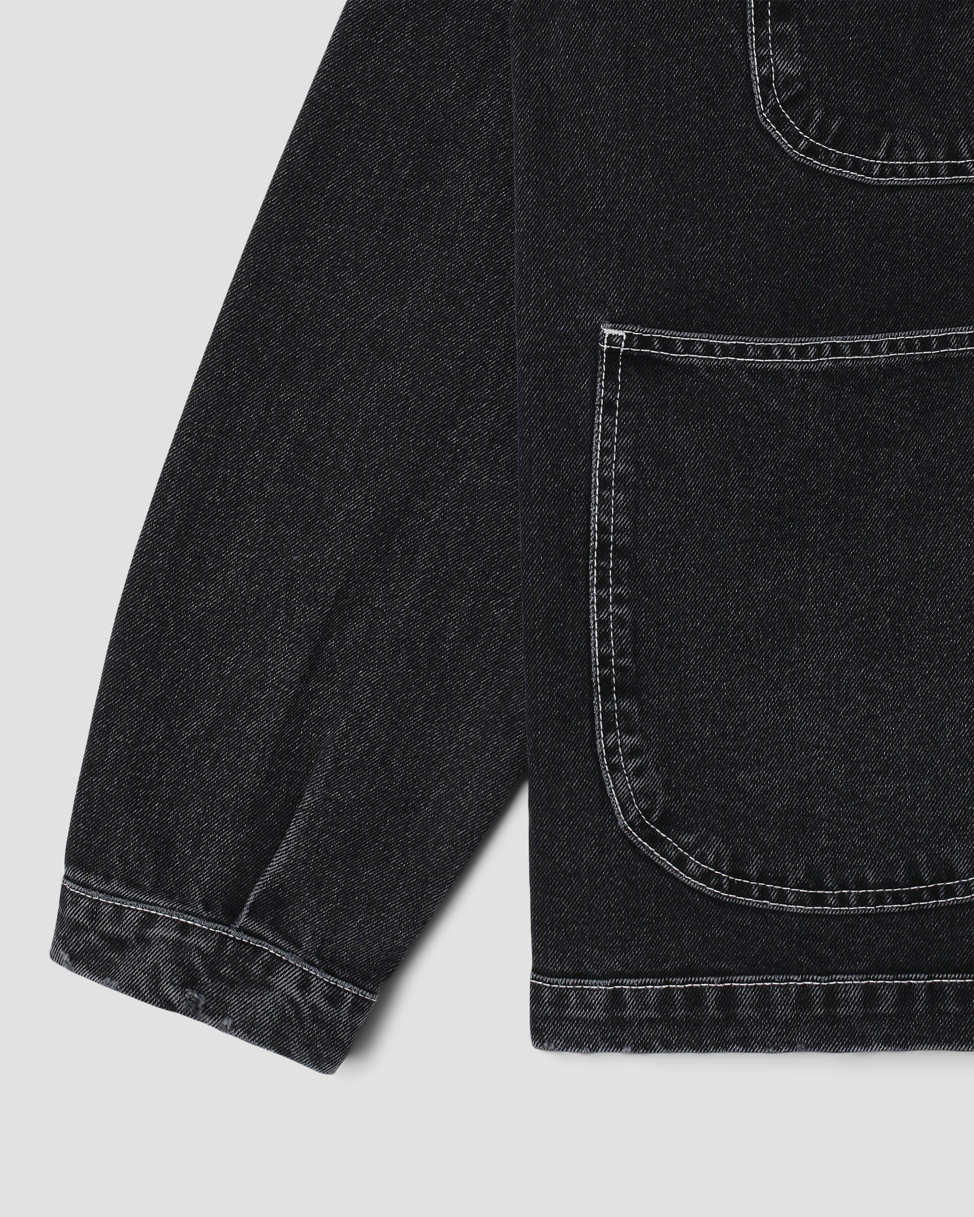 Coverall Jacket - Stonewashed Black Denim - Image 5