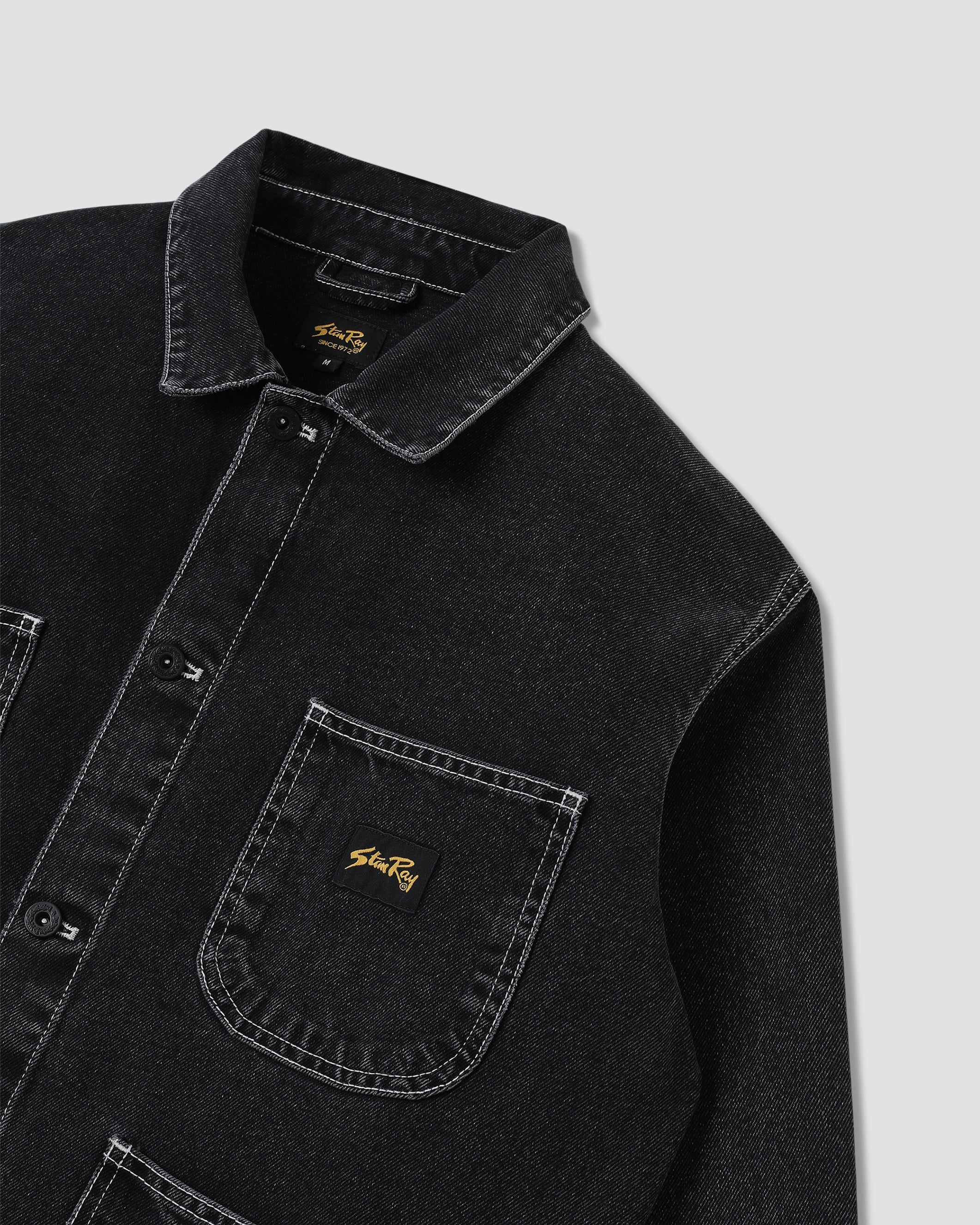 Coverall Jacket - Stonewashed Black Denim - Image 6