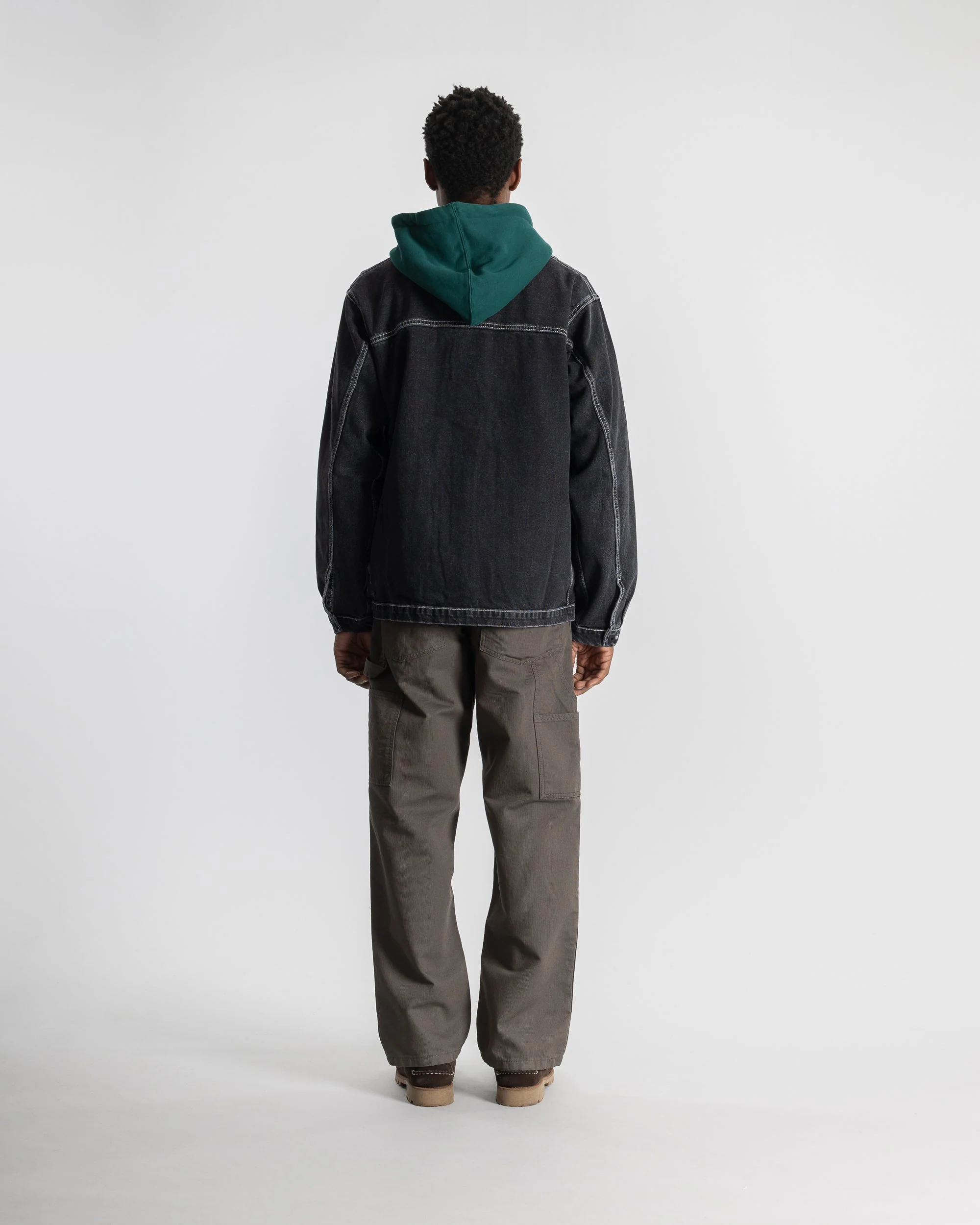 Coverall Jacket - Stonewashed Black Denim - Image 7