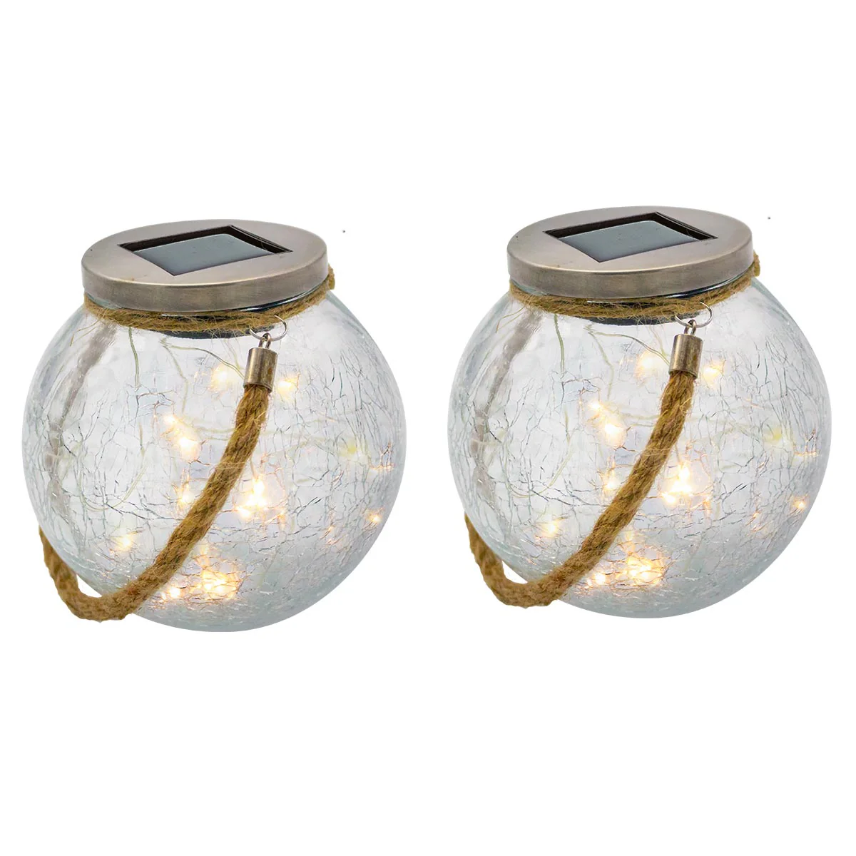 Décoration Lumineuse Solaire - 2X Crack Ball Cord - Image 3