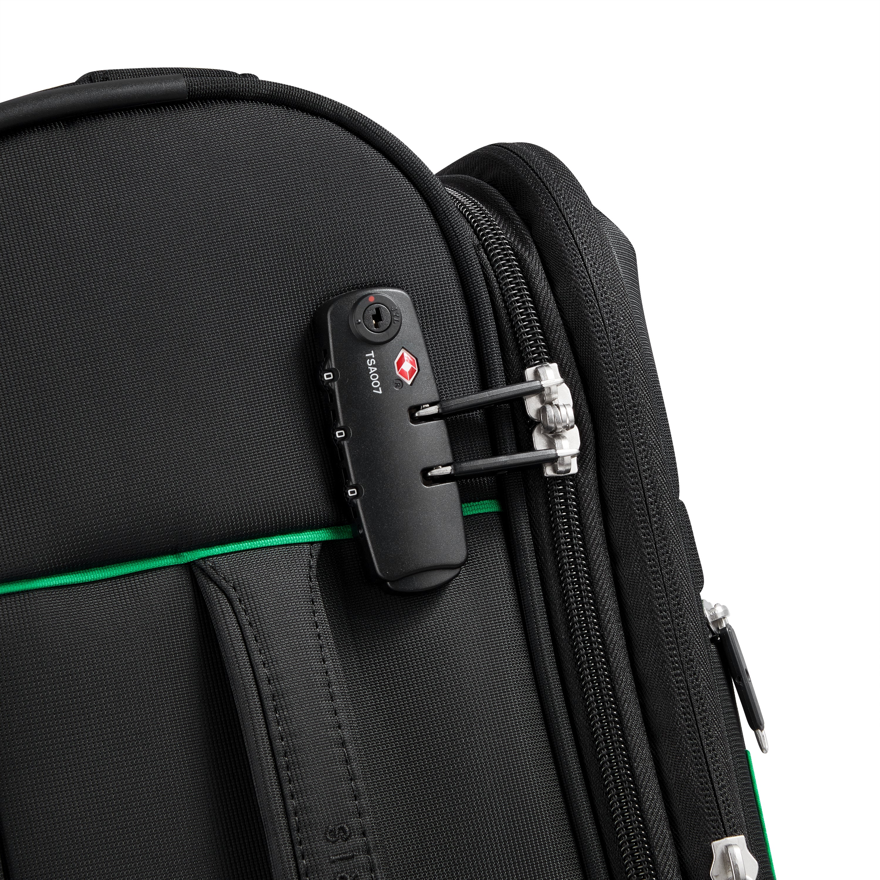 Valise Trolley Petite Color Block - Noir - Image 2