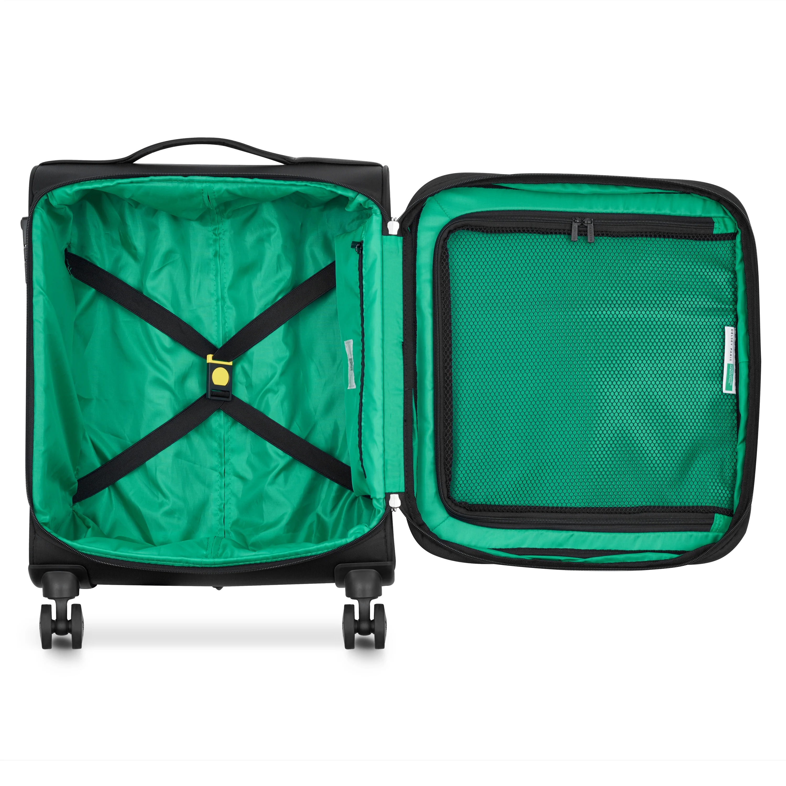 Valise Trolley Petite Color Block - Noir - Image 6