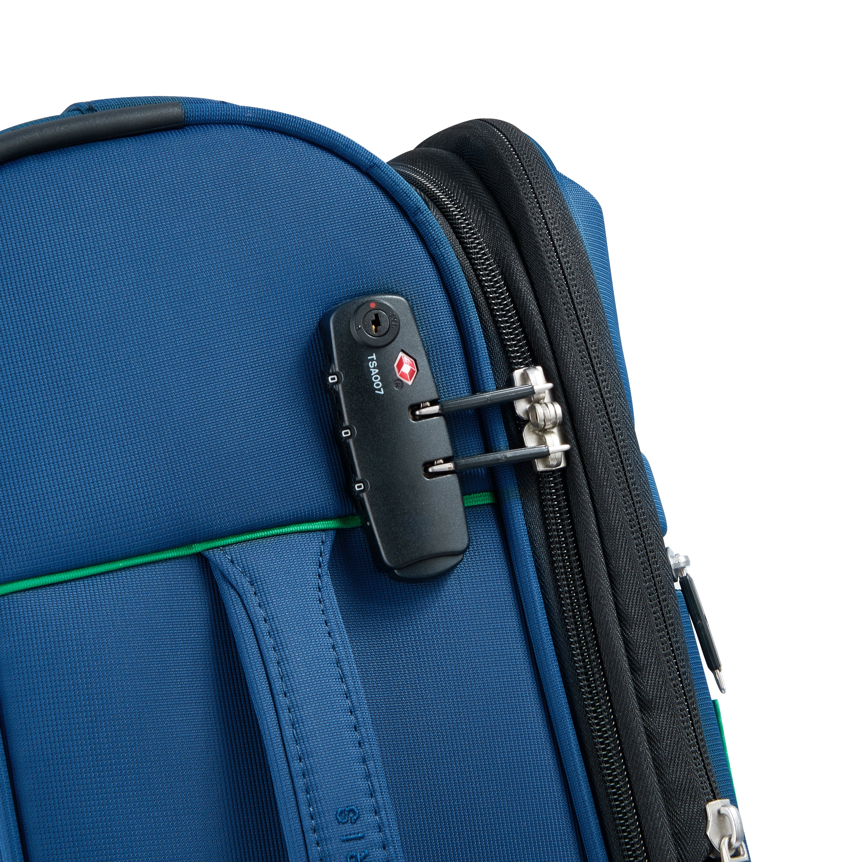 Valise Trolley Petite Color Block - Bleu Marine - Image 2