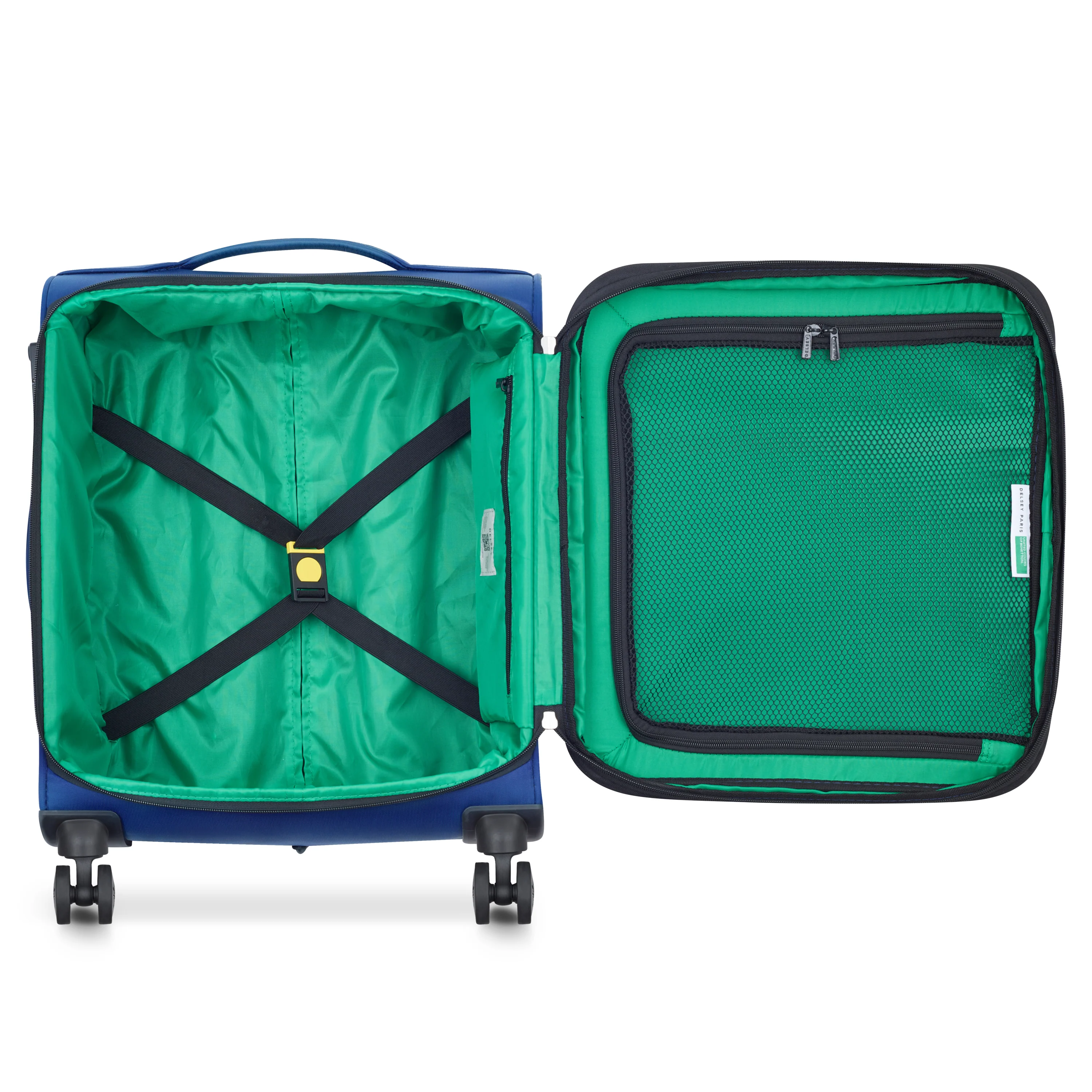Valise Trolley Petite Color Block - Bleu Marine - Image 6