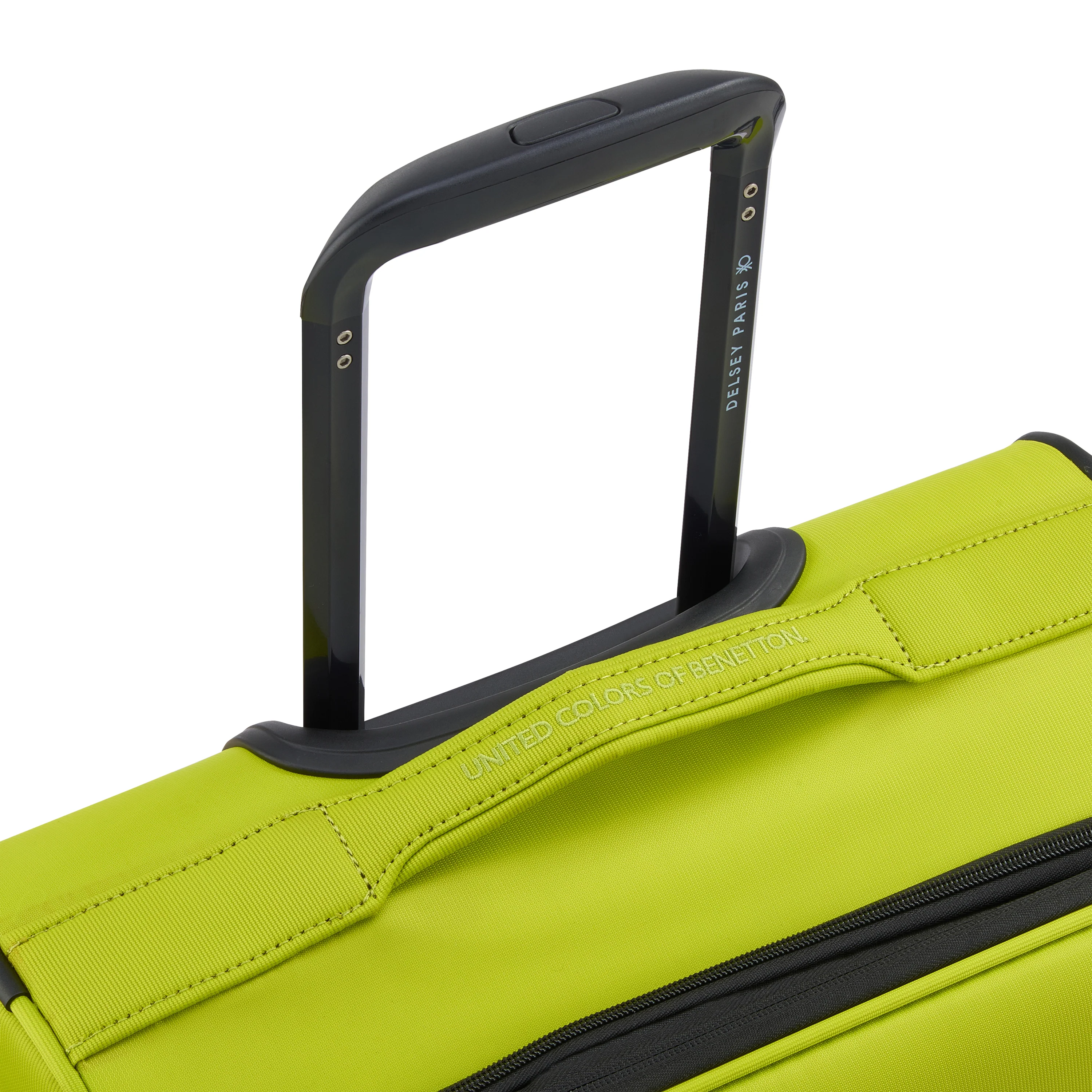 Valise Trolley Petite Color Block - Citron Vert - Image 8