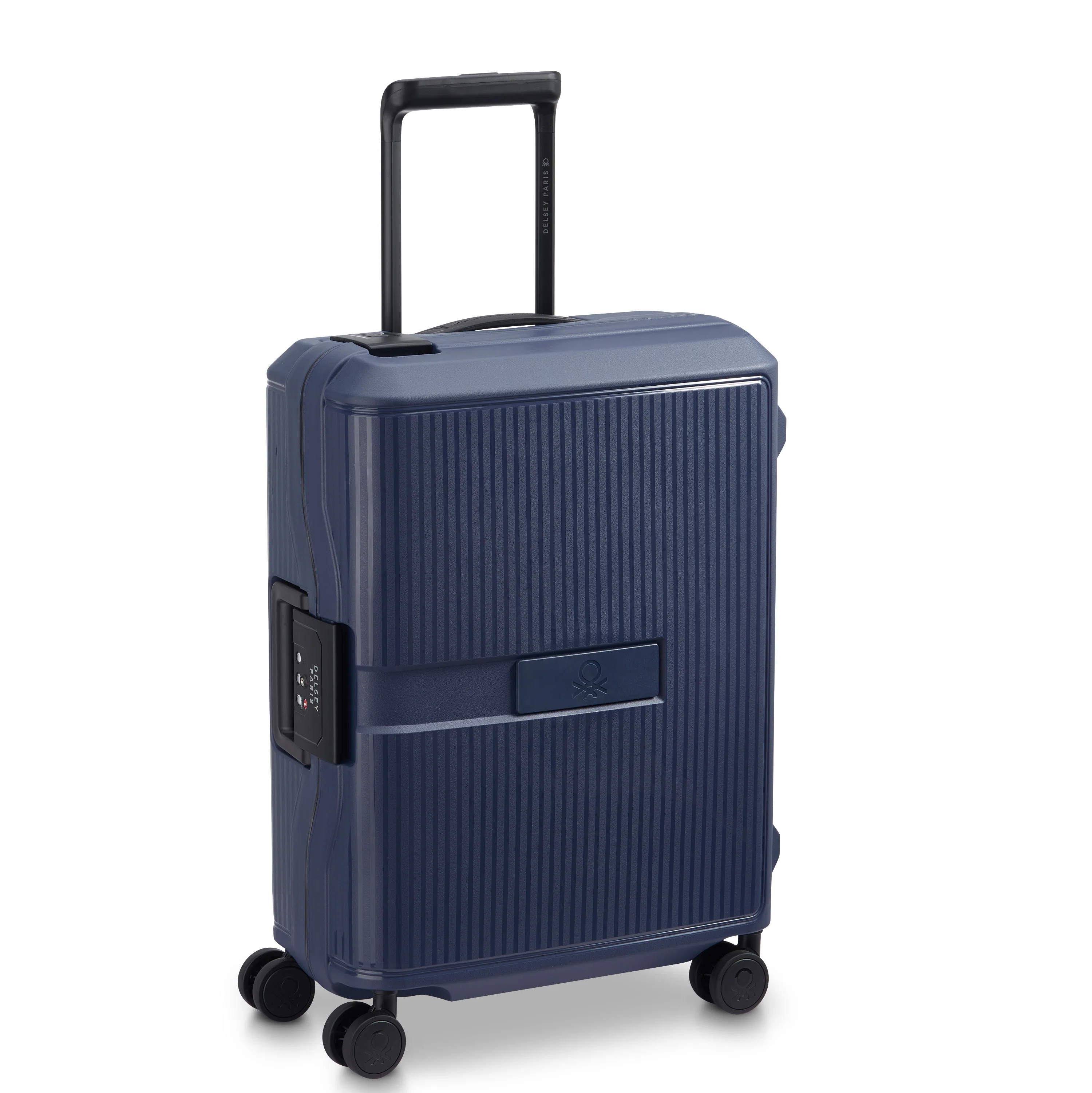Valise Trolley Petite Color Block Hardside - Bleu Marine - Image 7