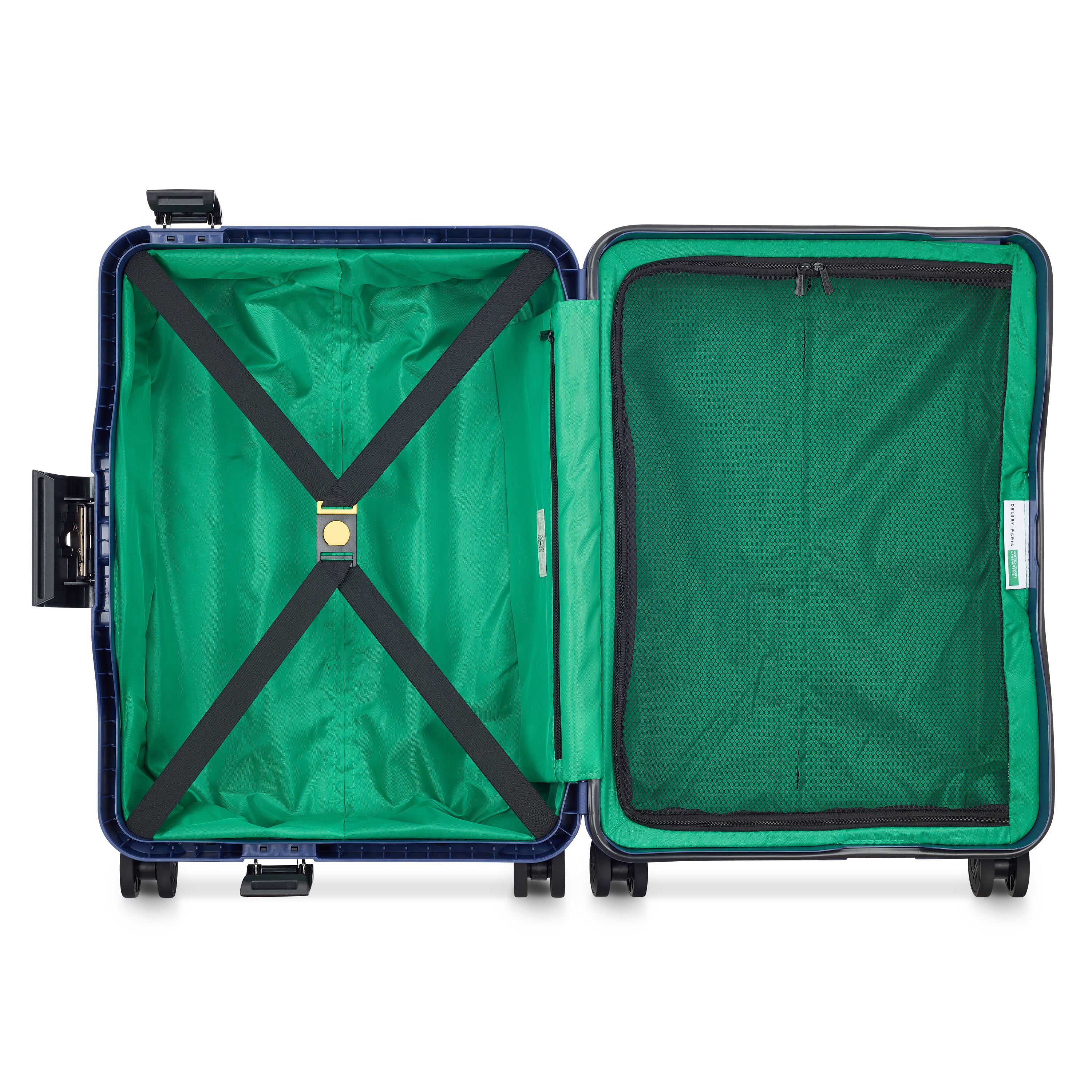 Valise Trolley Petite Color Block Hardside - Bleu Marine - Image 9