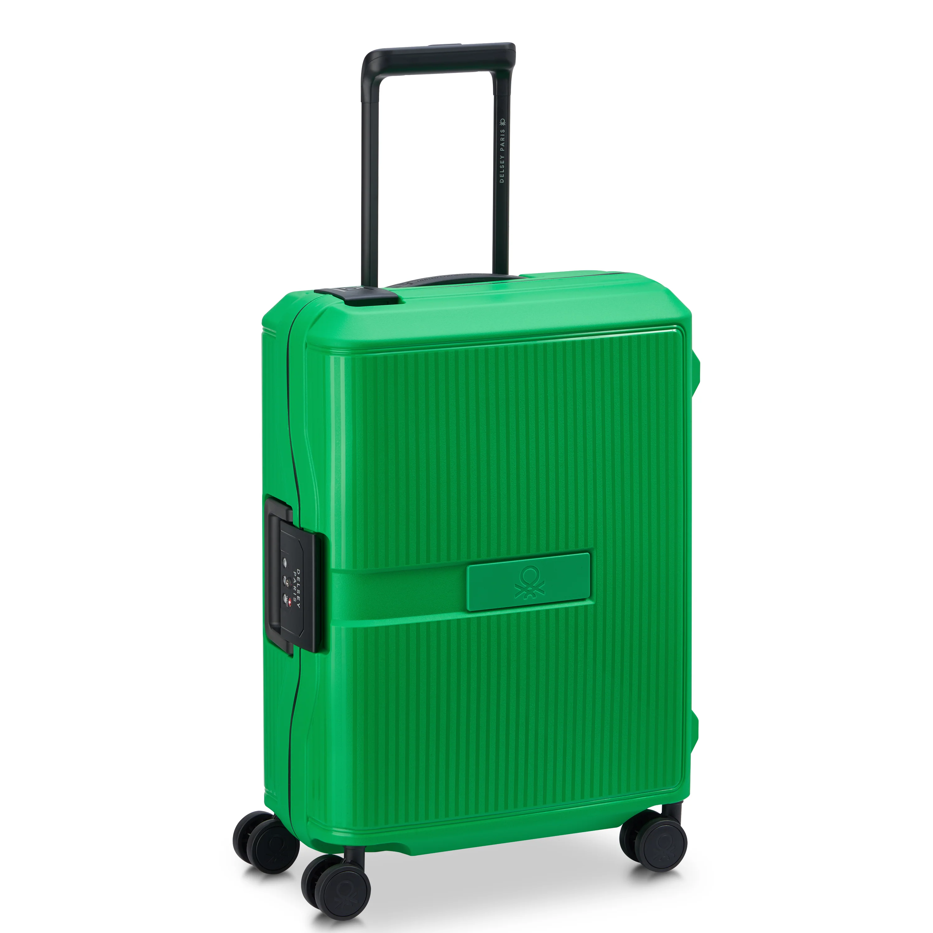 Valise Trolley Petite Color Block Hardside - Vert - Image 2