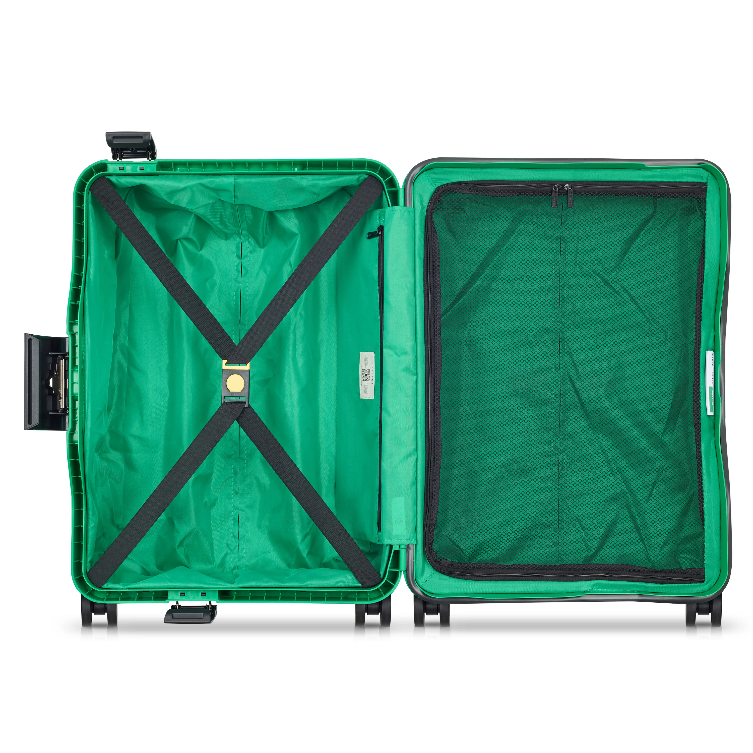 Valise Trolley Petite Color Block Hardside - Vert - Image 4