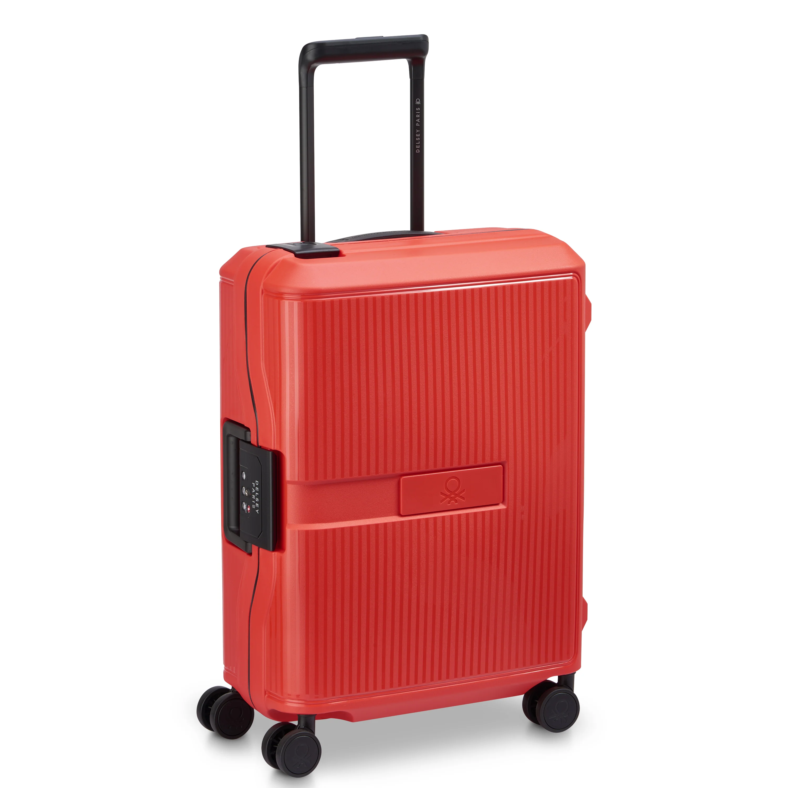 Valise Trolley Petite Color Block Hardside - Rouge - Image 2