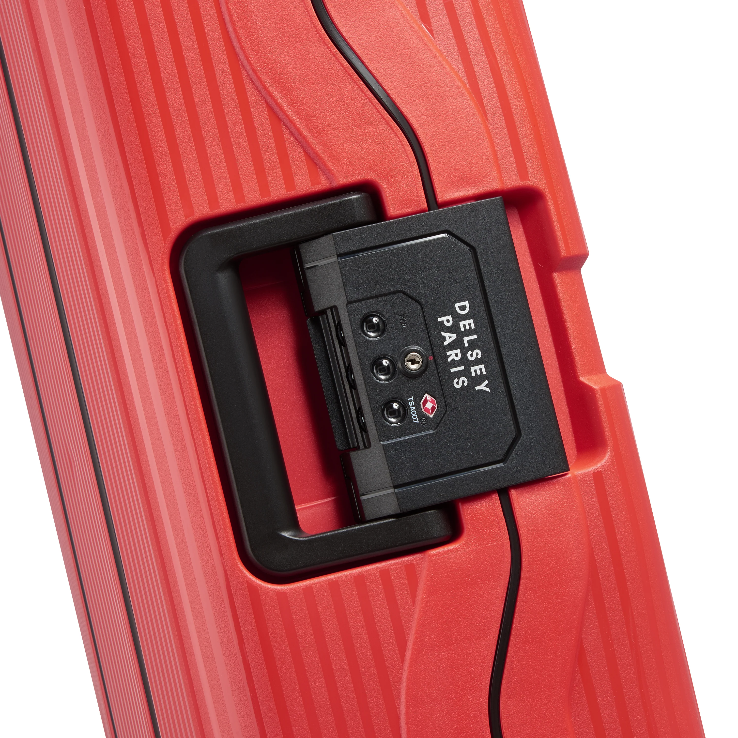 Valise Trolley Petite Color Block Hardside - Rouge - Image 7