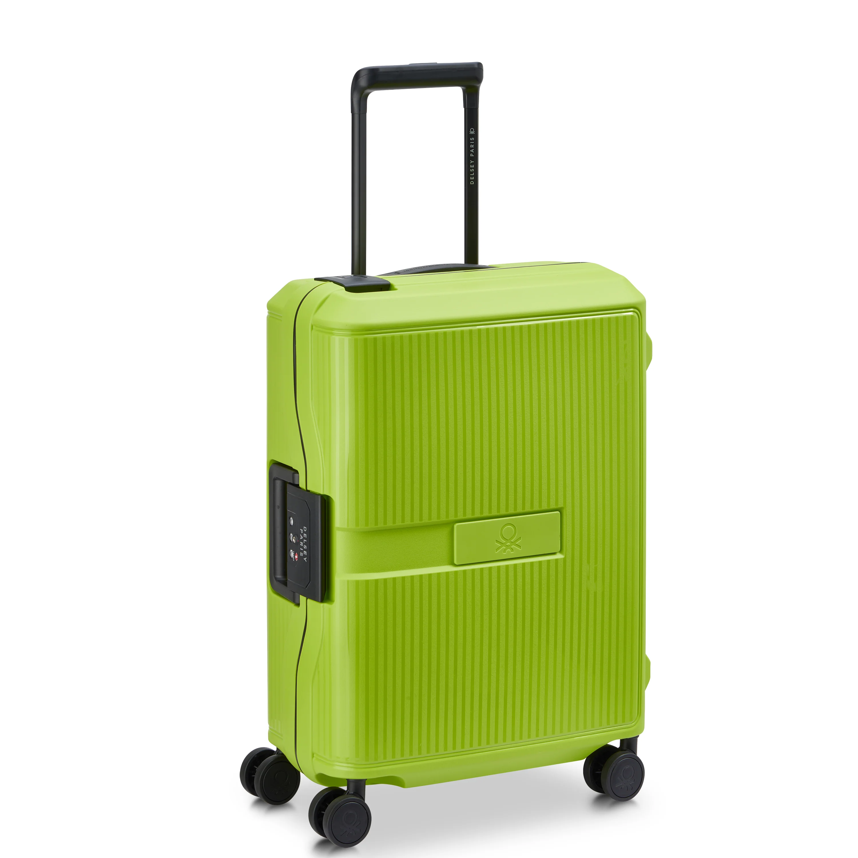 Valise Trolley Petite Color Block Hardside - Citron Vert - Image 2