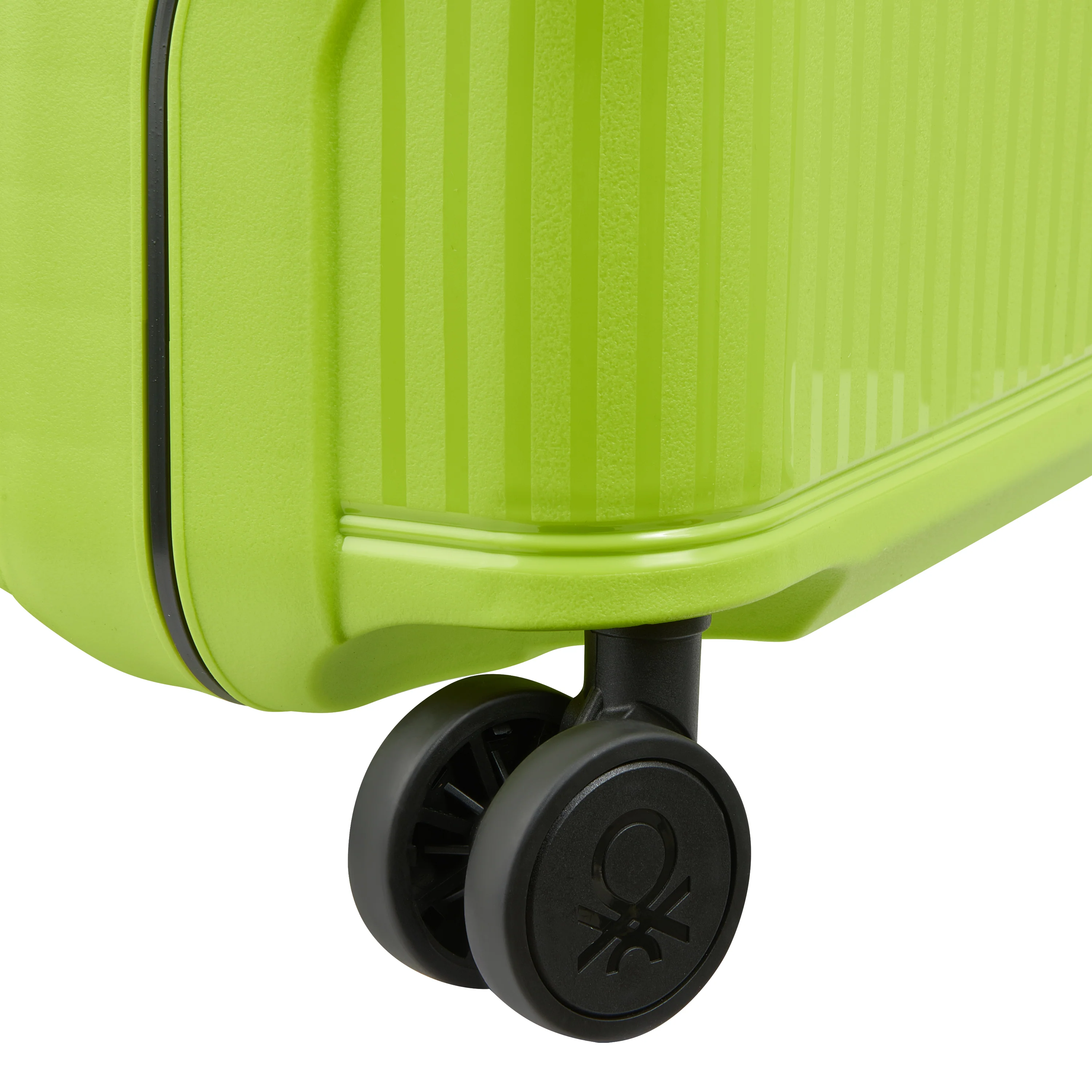 Valise Trolley Petite Color Block Hardside - Citron Vert - Image 3