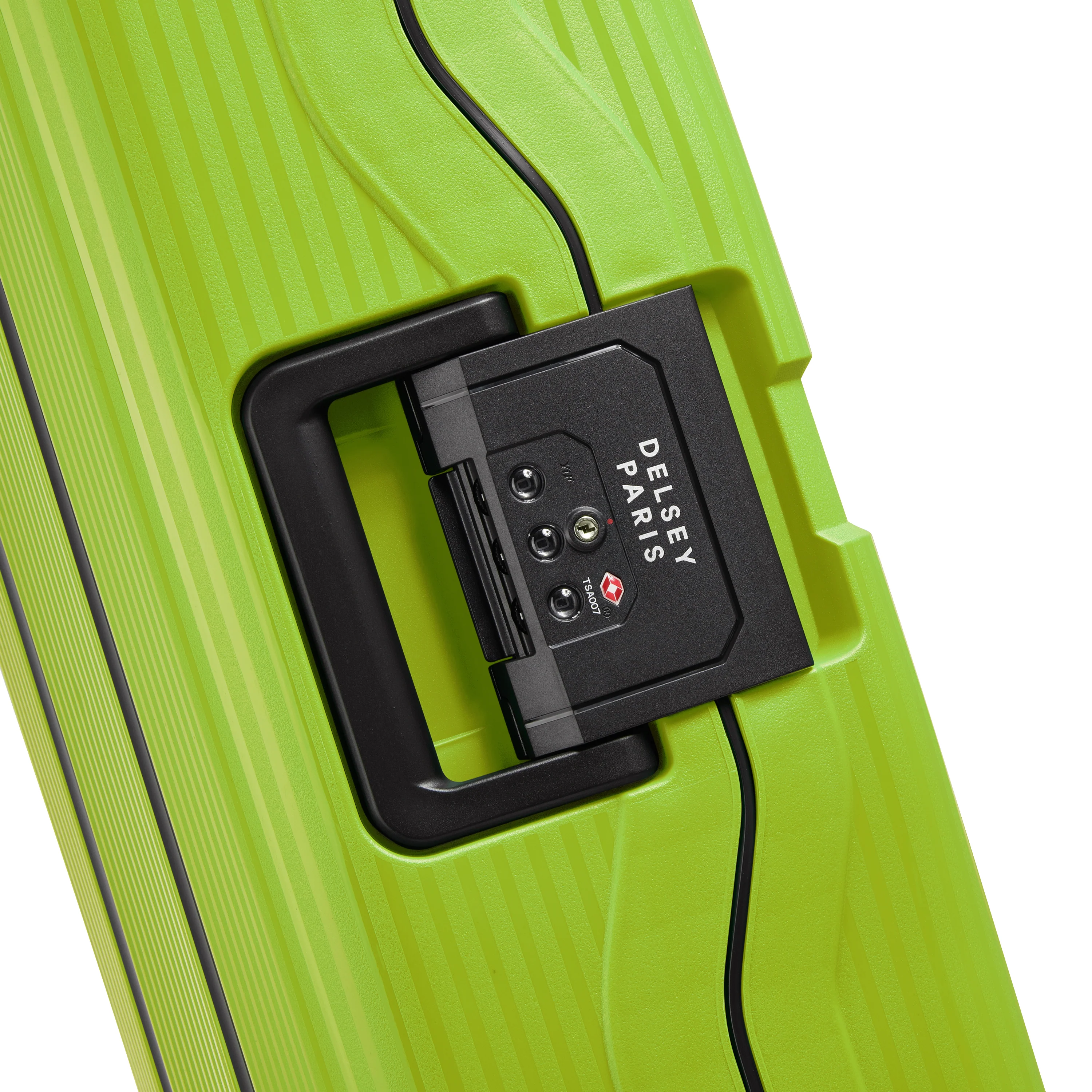 Valise Trolley Petite Color Block Hardside - Citron Vert - Image 7