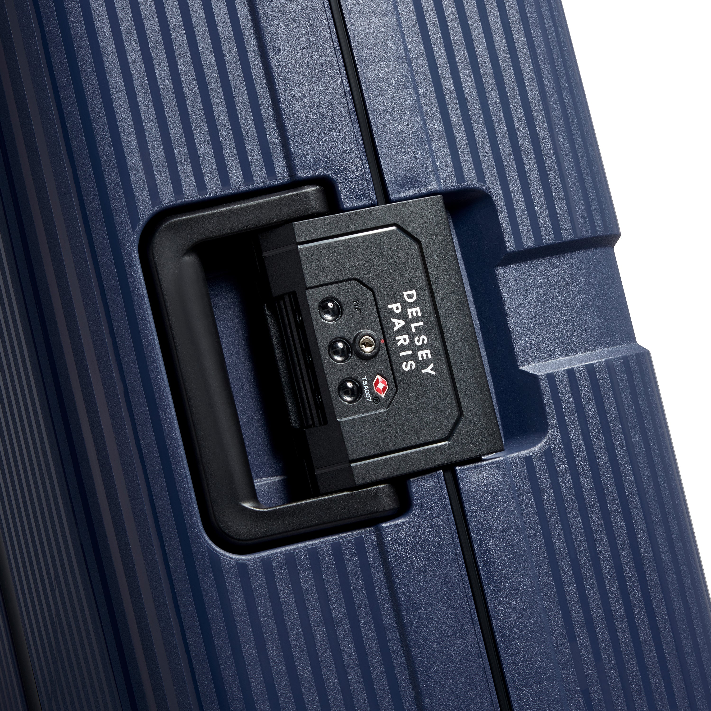 Valise Trolley Moyenne Color Block Hardside - Bleu Marine - Image 8