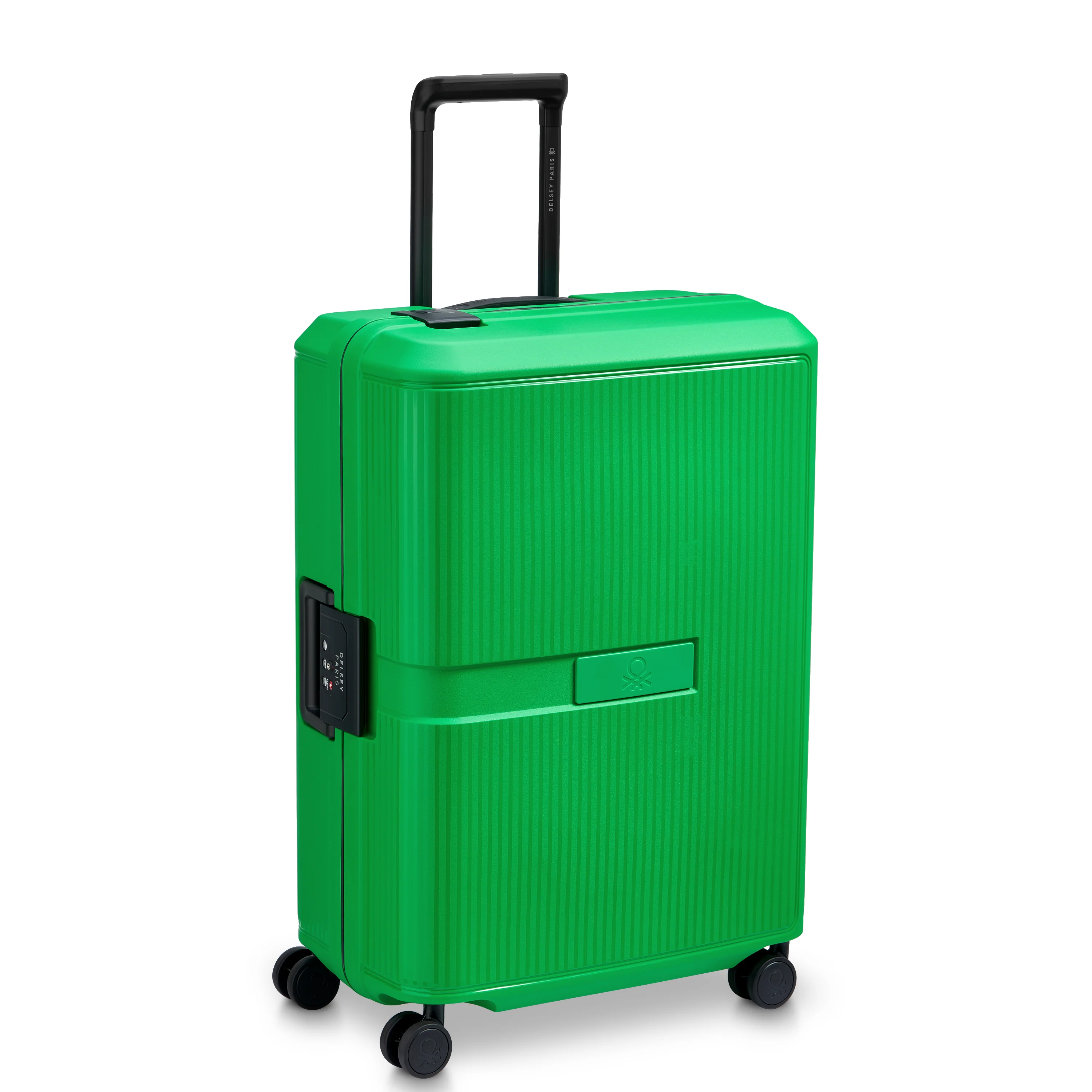 Valise Trolley Moyenne Color Block Hardside - Vert - Image 4