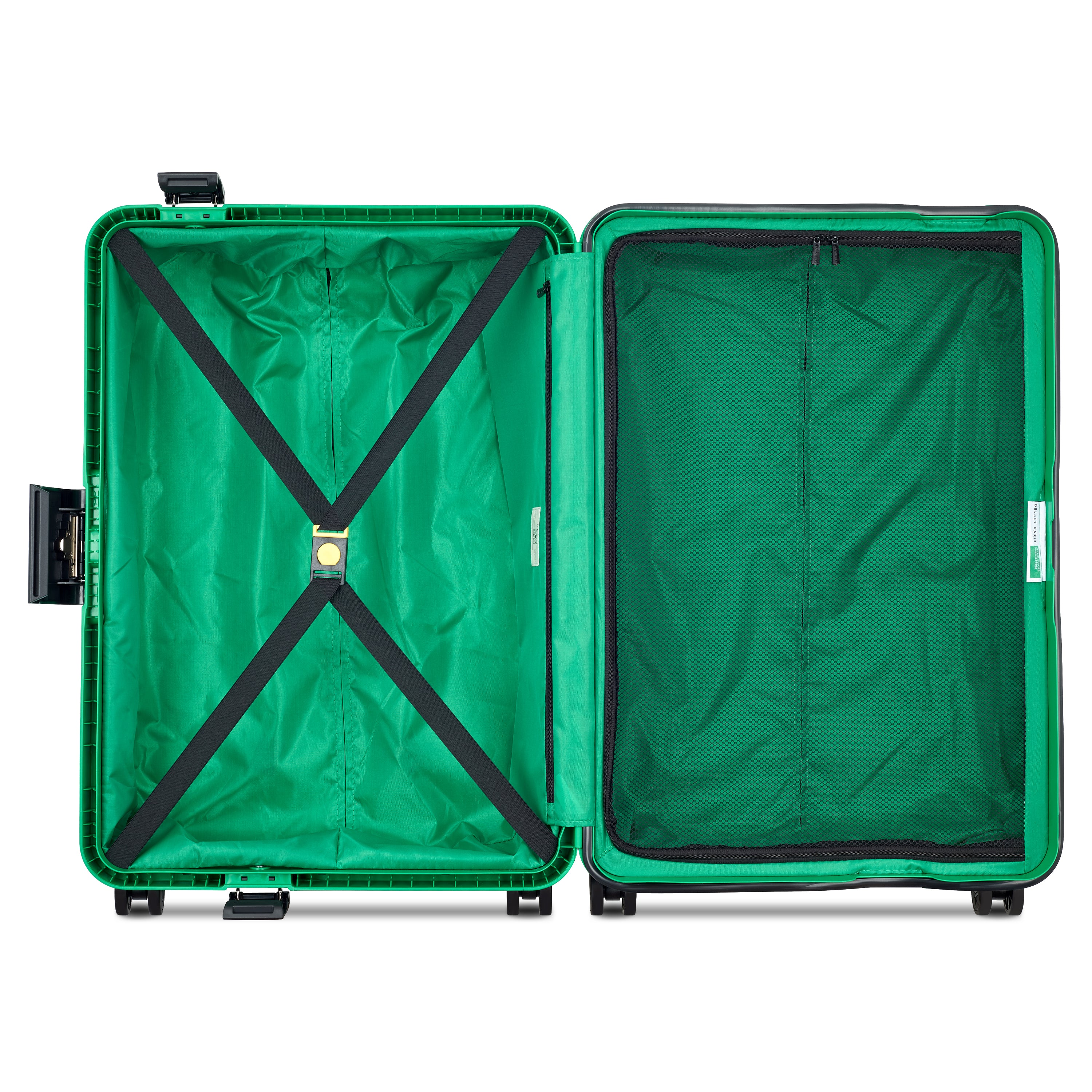 Valise Trolley Moyenne Color Block Hardside - Vert - Image 6