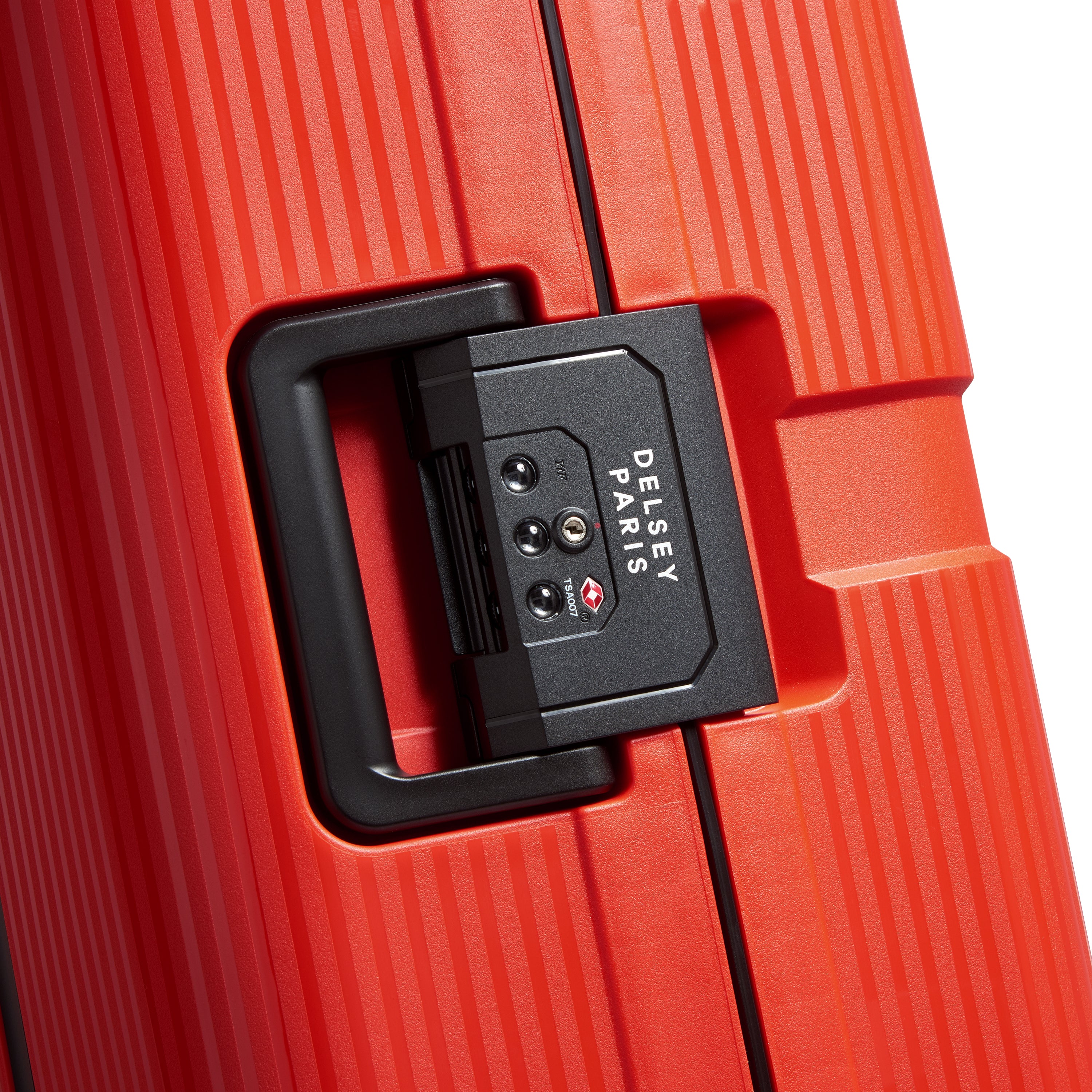 Valise Trolley Moyenne Color Block Hardside - Rouge - Image 2