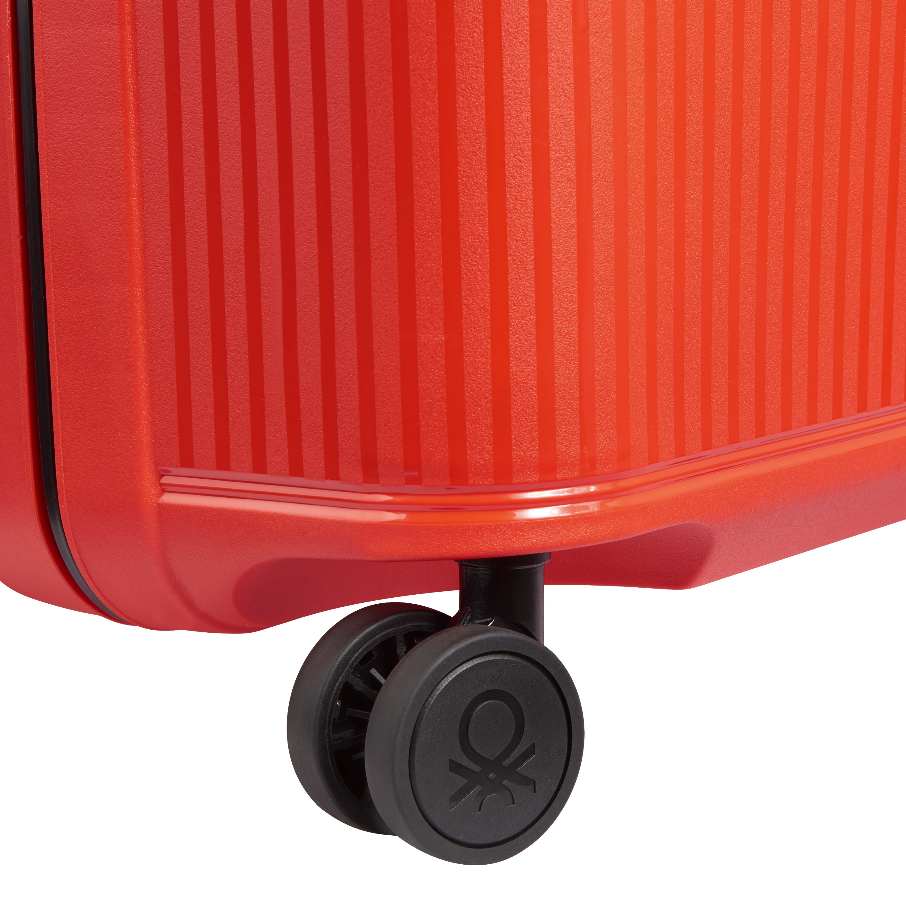 Valise Trolley Moyenne Color Block Hardside - Rouge - Image 9