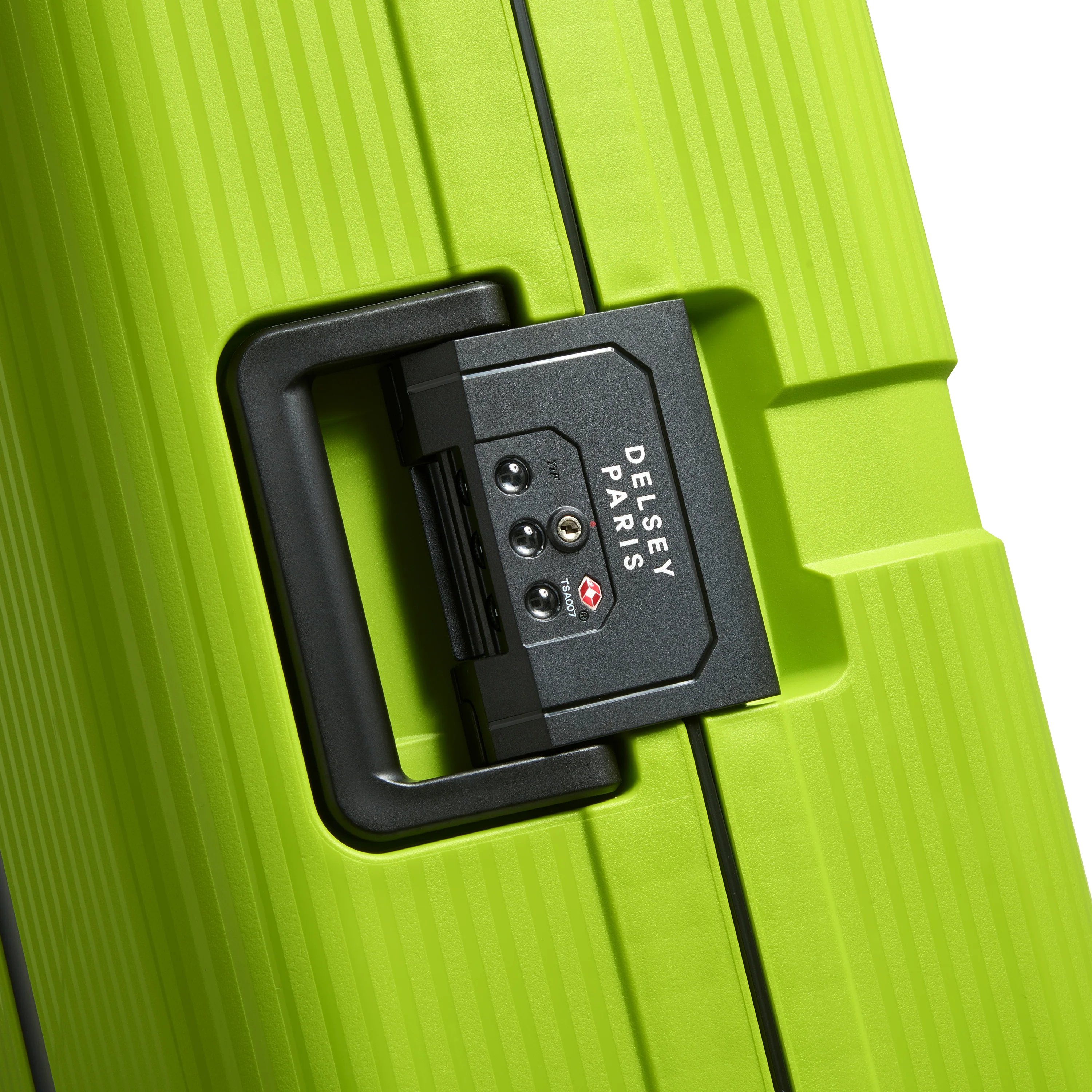 Valise Trolley Moyenne Color Block Hardside - Citron Vert - Image 2