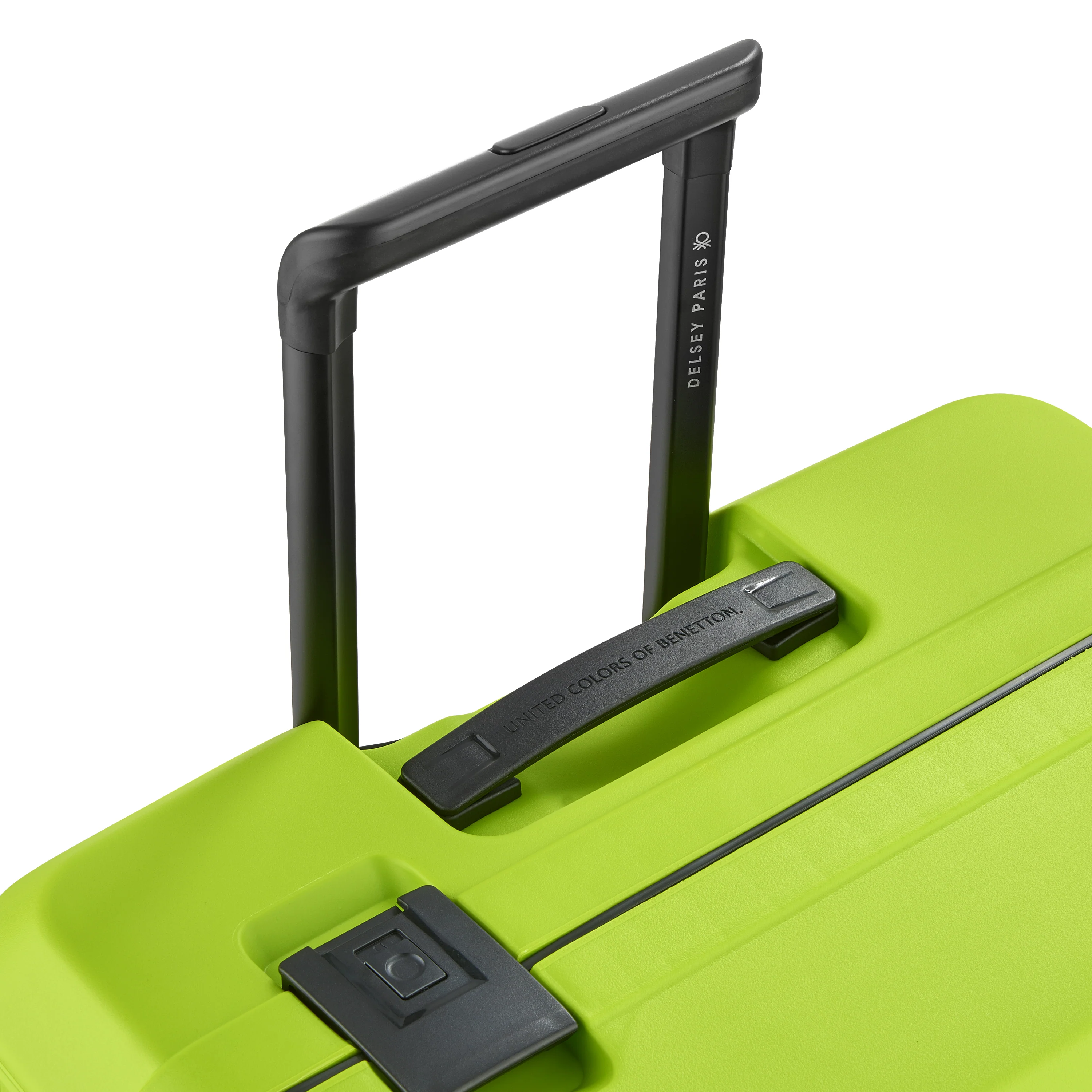 Valise Trolley Moyenne Color Block Hardside - Citron Vert - Image 8