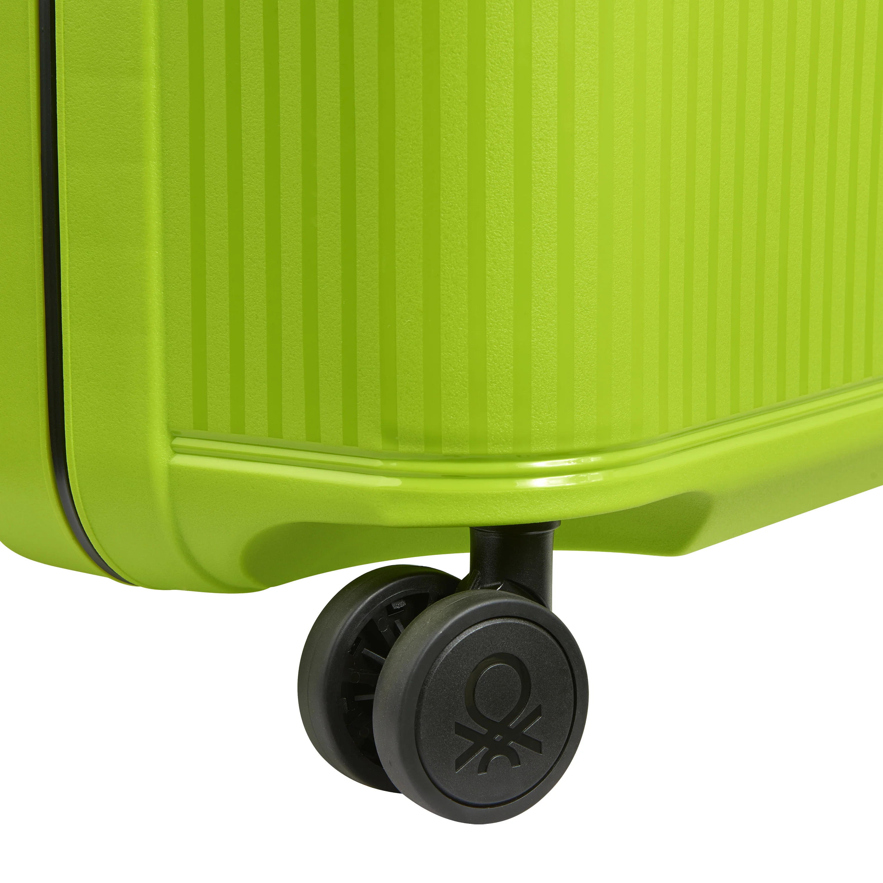 Valise Trolley Moyenne Color Block Hardside - Citron Vert - Image 9