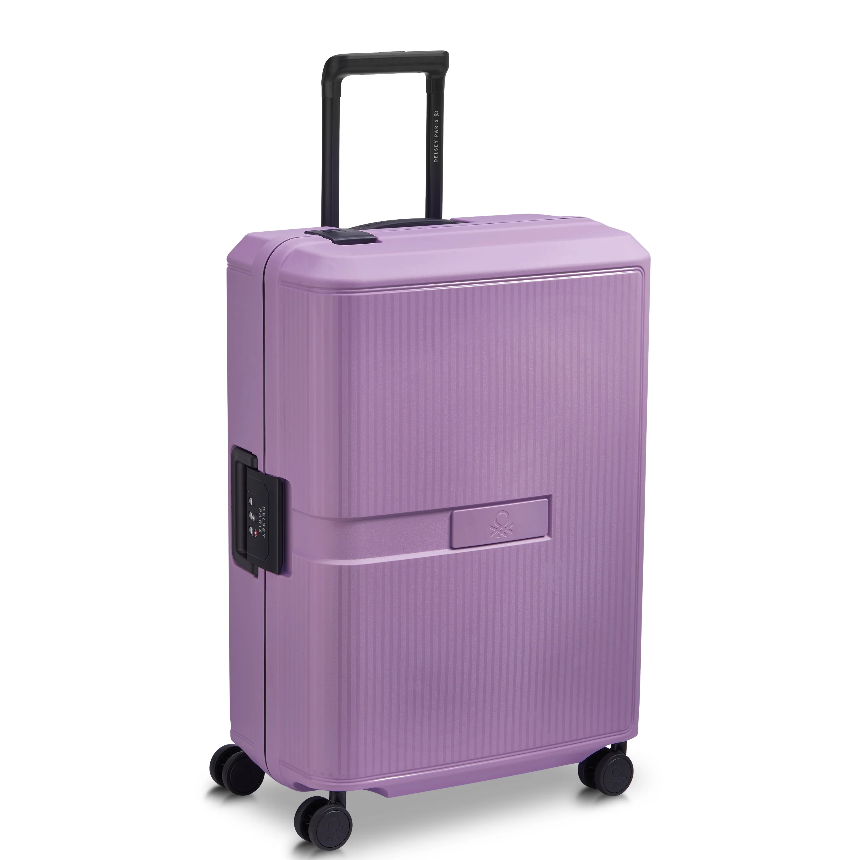 Valise Trolley Moyenne Color Block Hardside - Lavande - Image 4